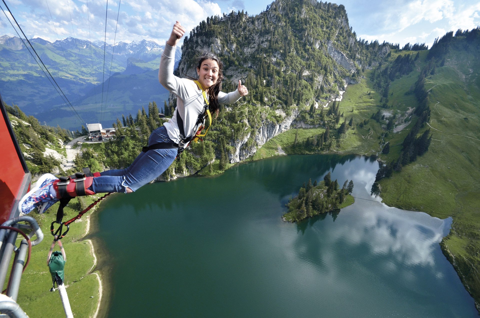 Stockhorn Mountain Gondola Bungee Jump from Interlaken