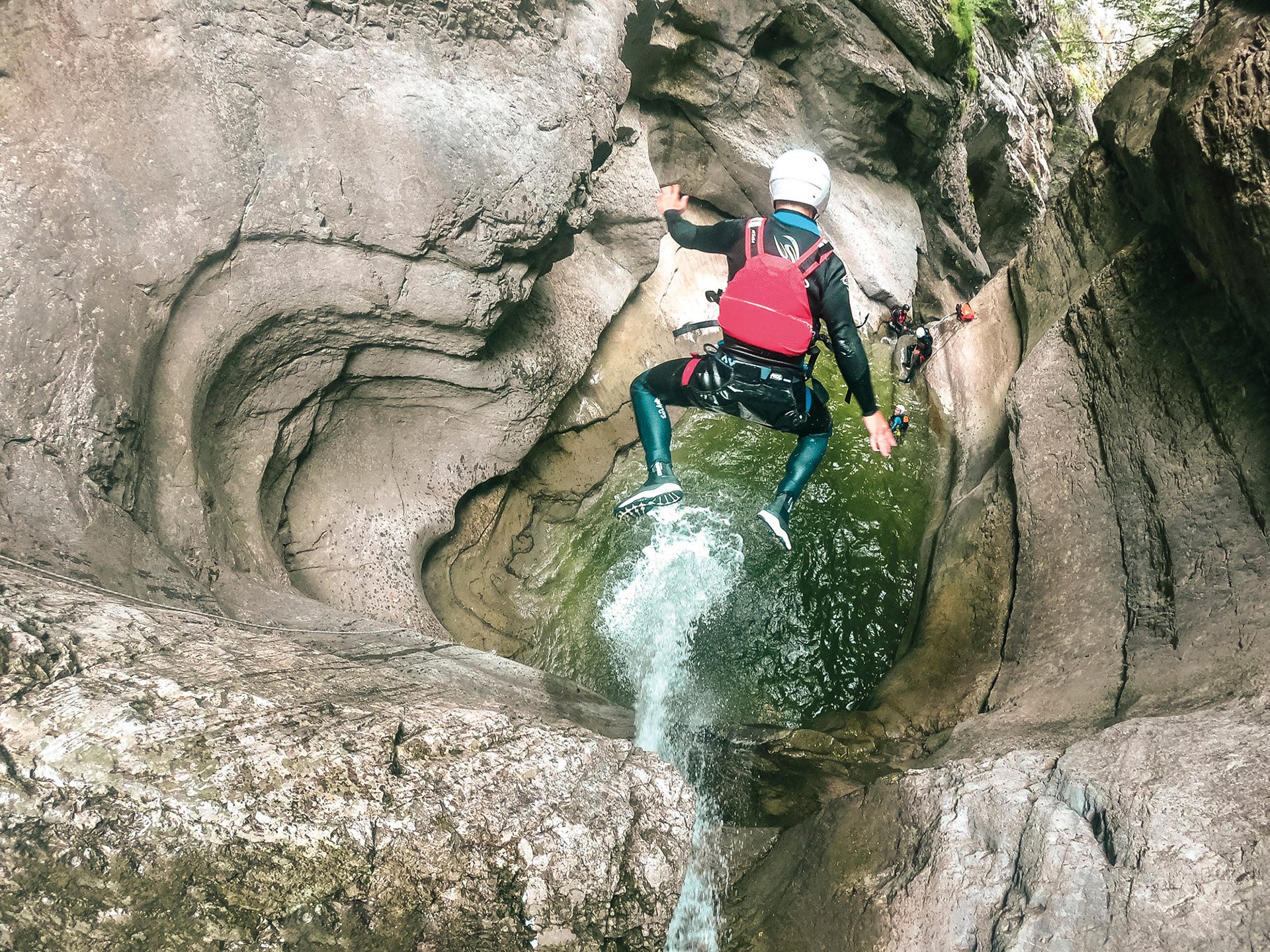 Chli Schliere Advanced Canyoning Adventure from Interlaken