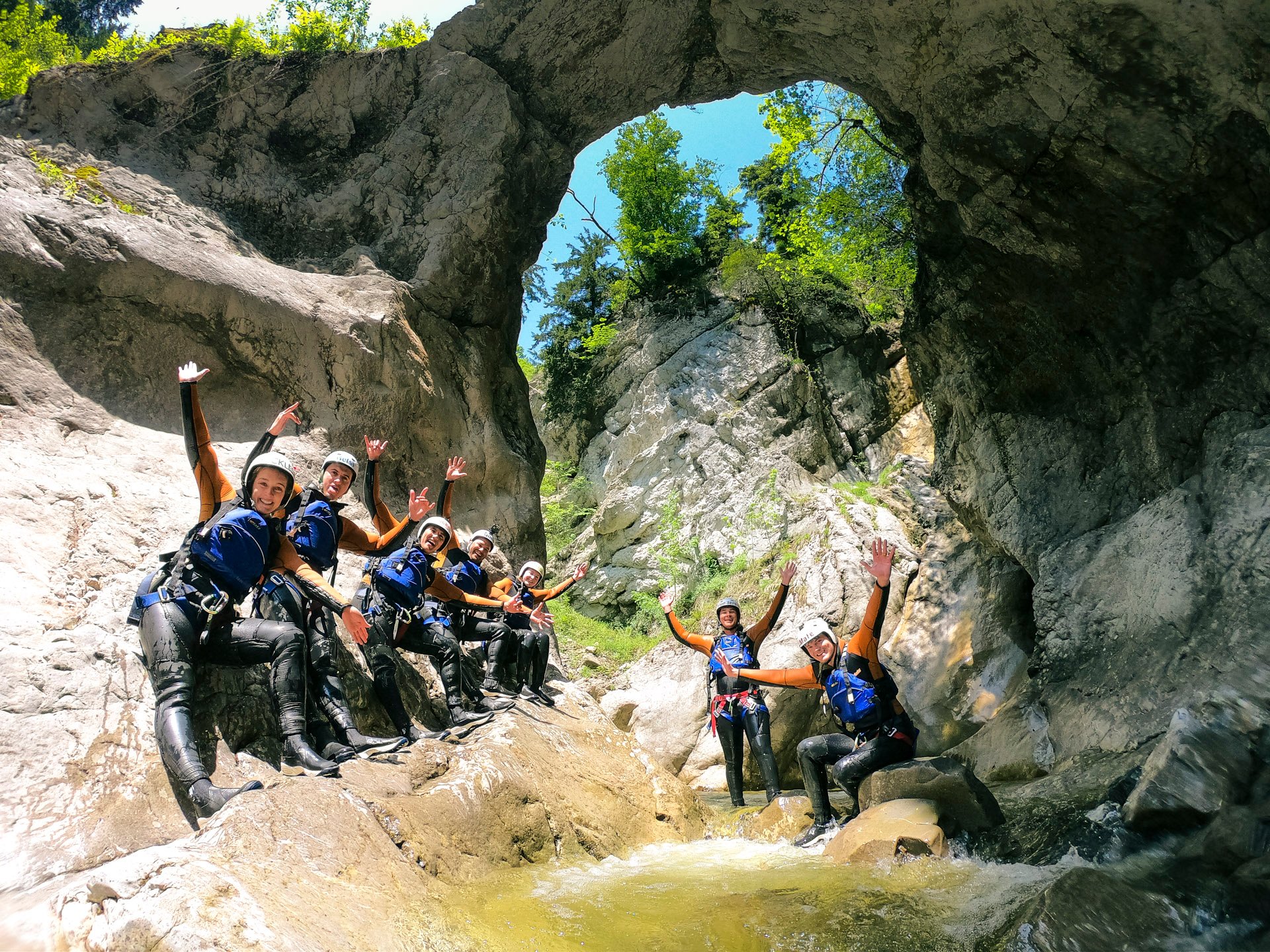 Chli Schliere Advanced Canyoning Adventure from Interlaken