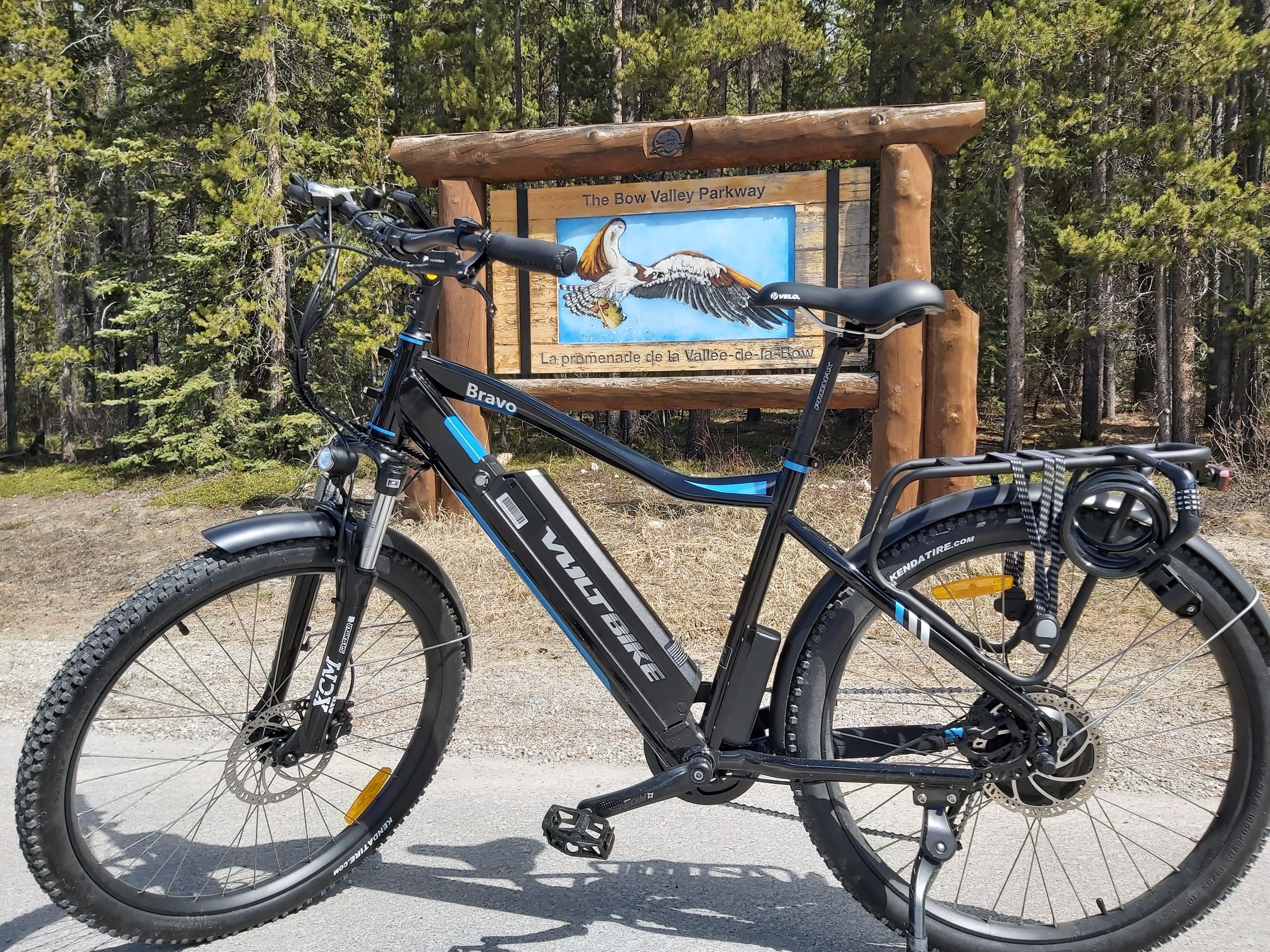 Johnston Canyon e-bike and walking tour — Bow Valley Parkway cycling, Banff