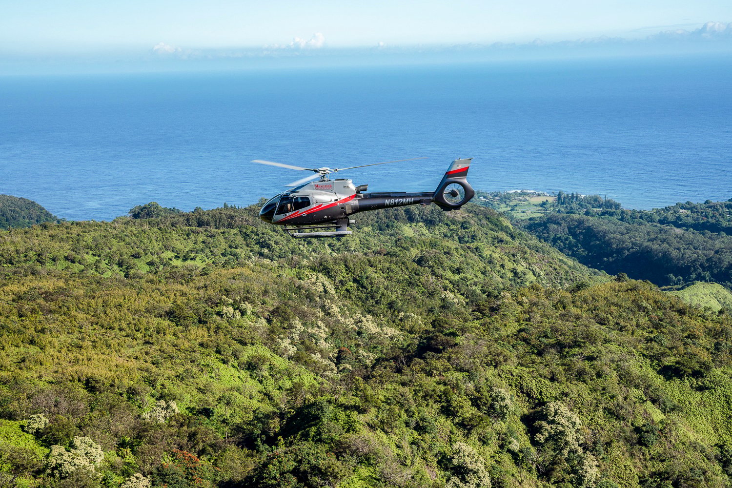 Road to Hana helicopter tour on Maui — aerial waterfalls and rainforest — image 11