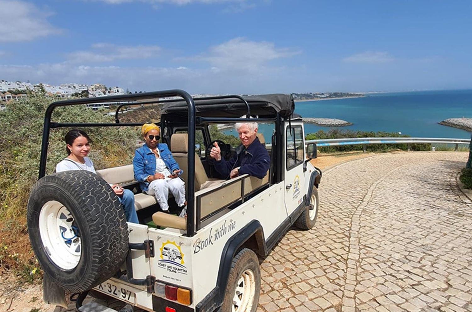 Albufeira Coastal Jeep Adventure with Old Town & Lagoon