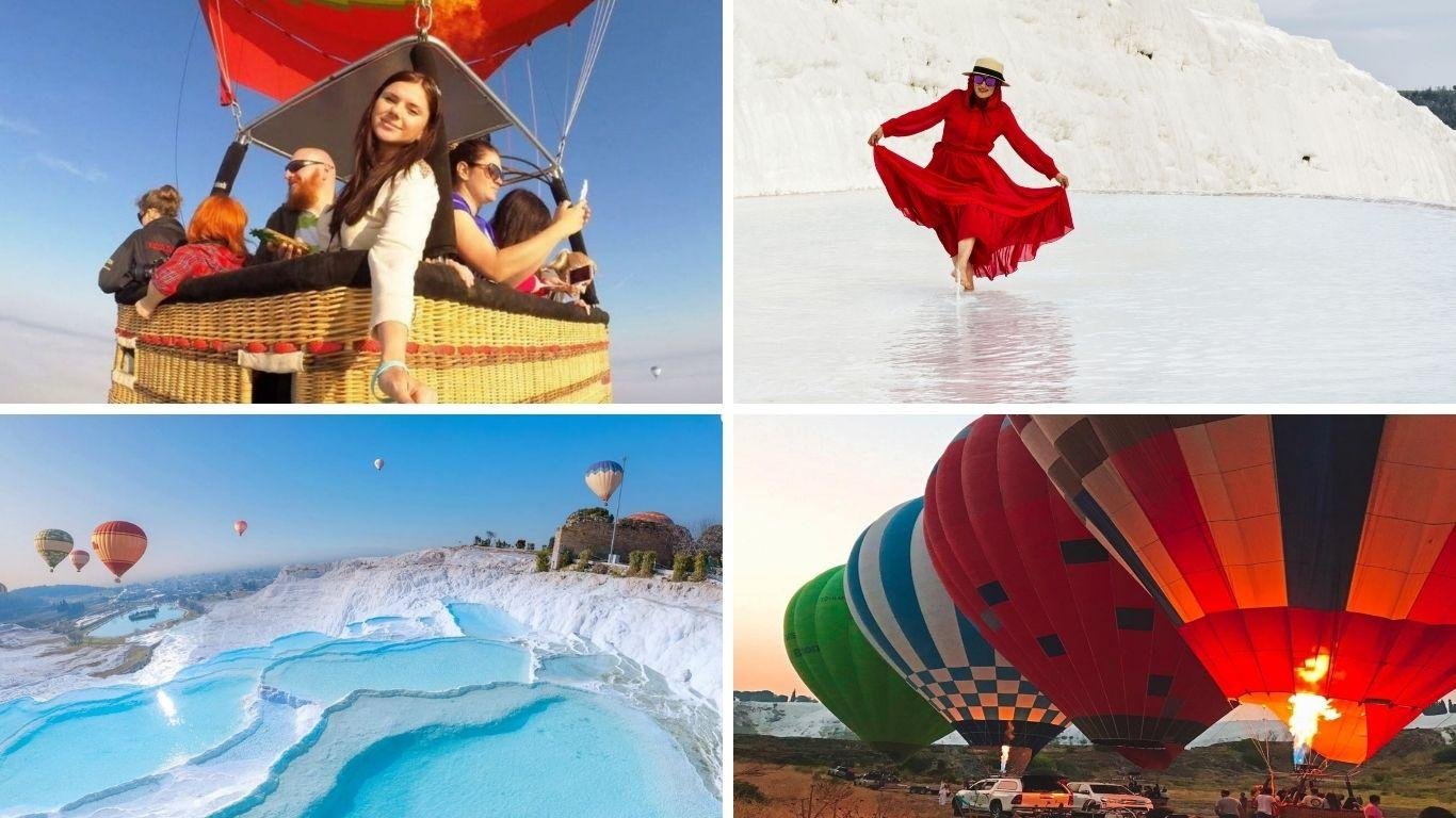 Marmaris to Pamukkale: Sunrise Hot Air Balloon & Full-Day Tour