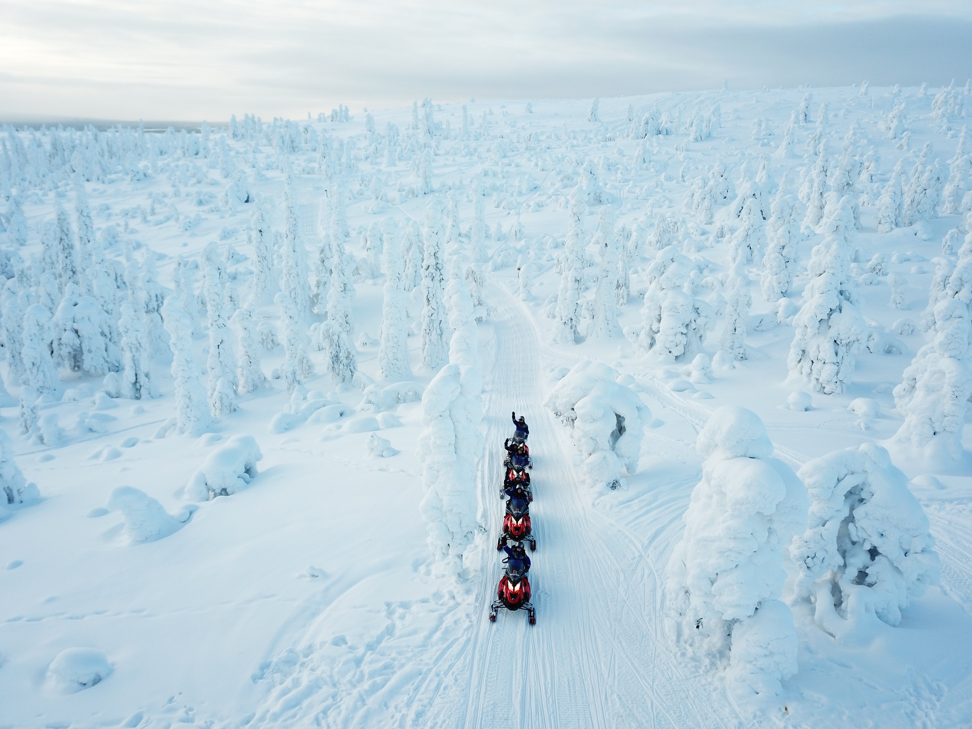 Levi Snowmobile Adventure Through Arctic Wilderness