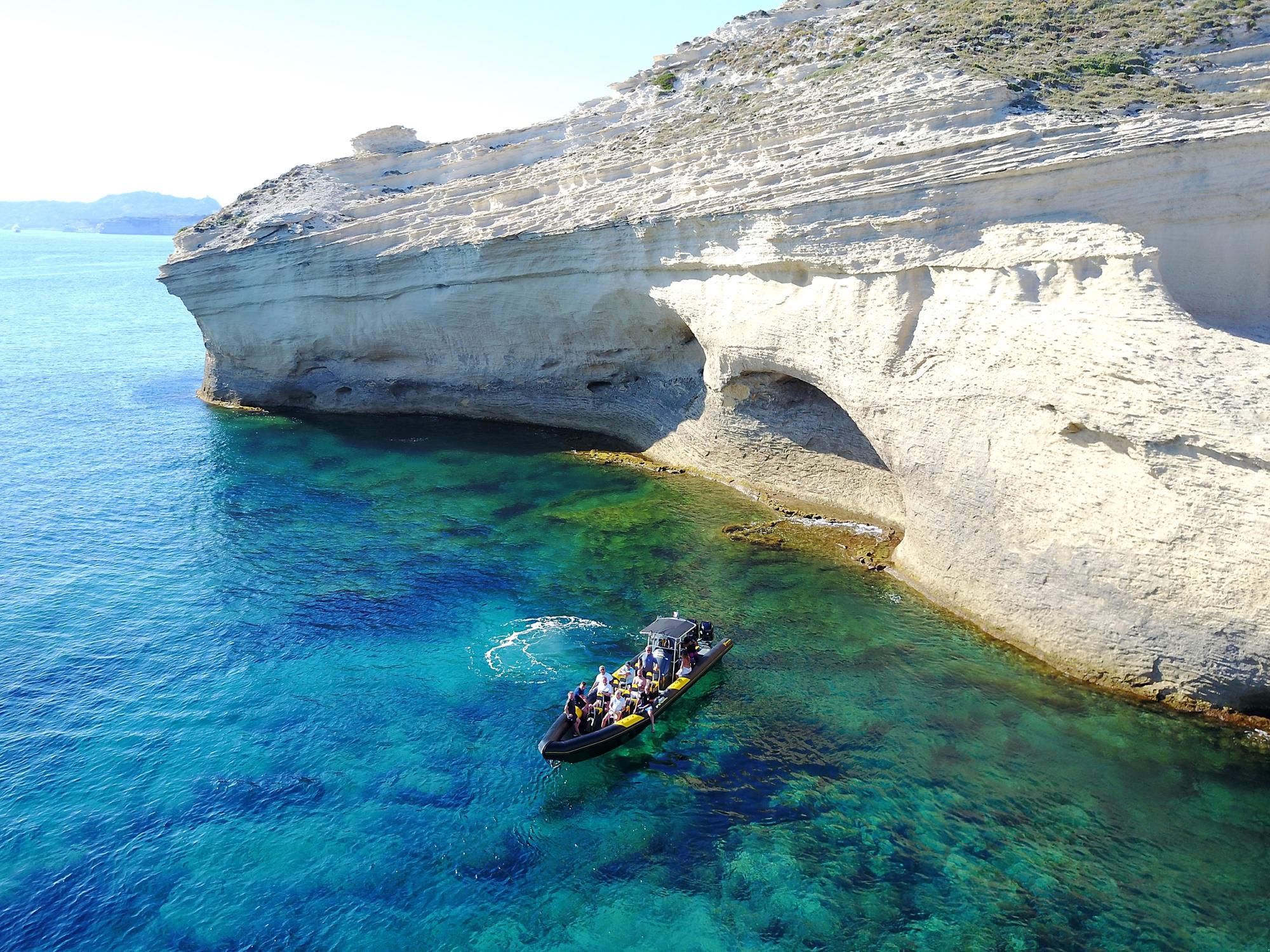 Bonifacio Coastal Adventure by Speed Boat
