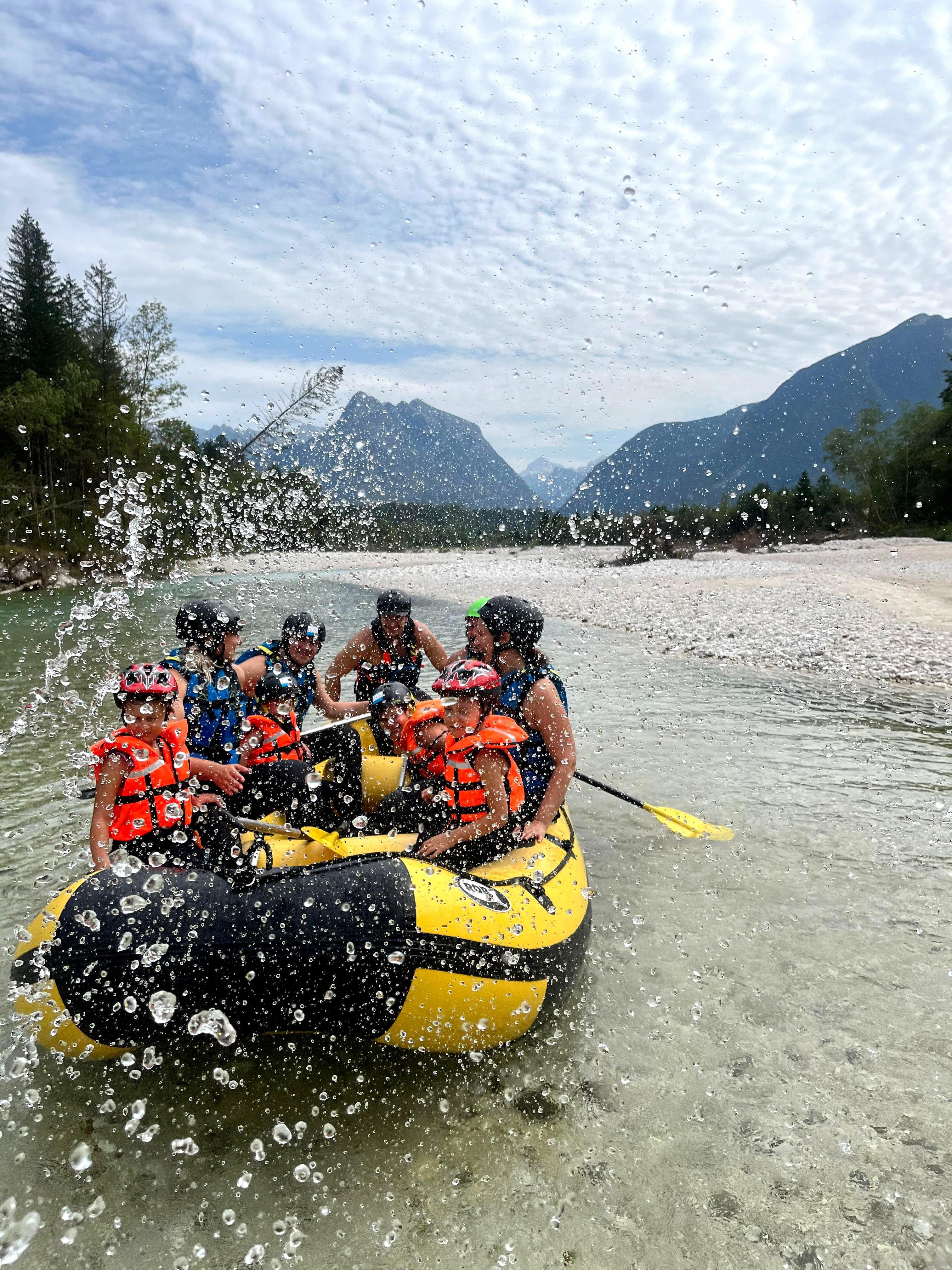 Bovec: Family Rafting on Soča River from 4years +FREE photos — Soča River and Julian Alps scenery (3)