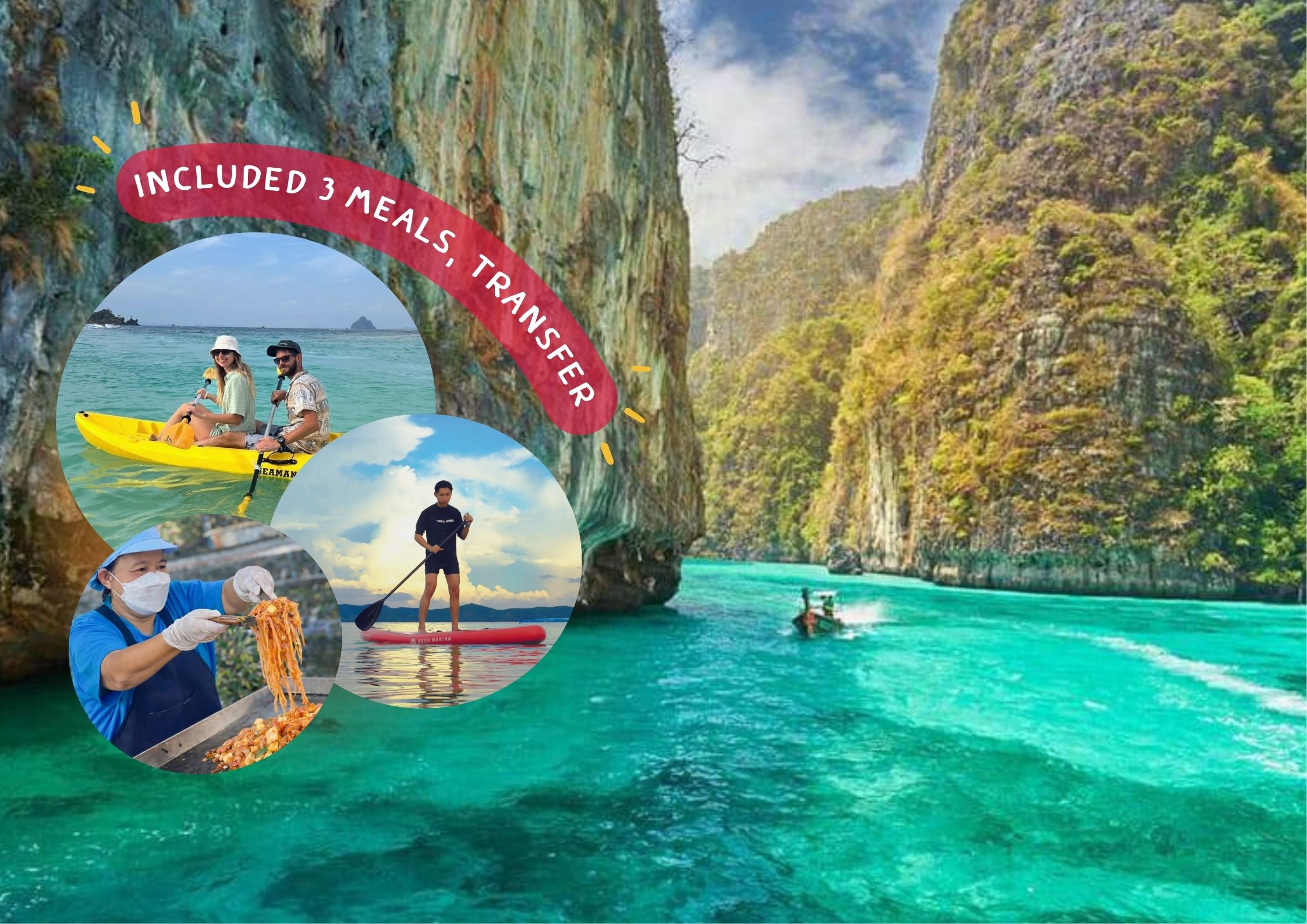 Phuket: Phi Phi Islands & Maya Bay Full-Day Trip with Meals
