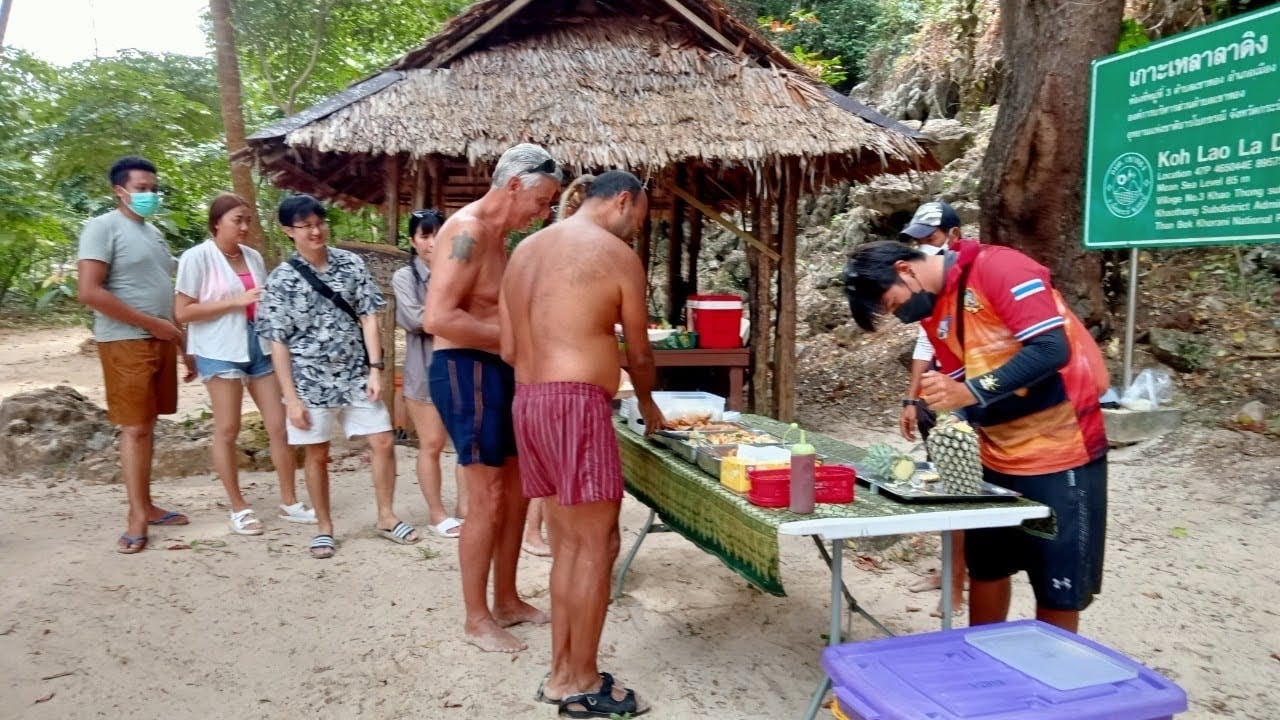 Krabi Hong Island Longtail Boat, Kayak & Snorkel Day Trip with Buffet Lunch