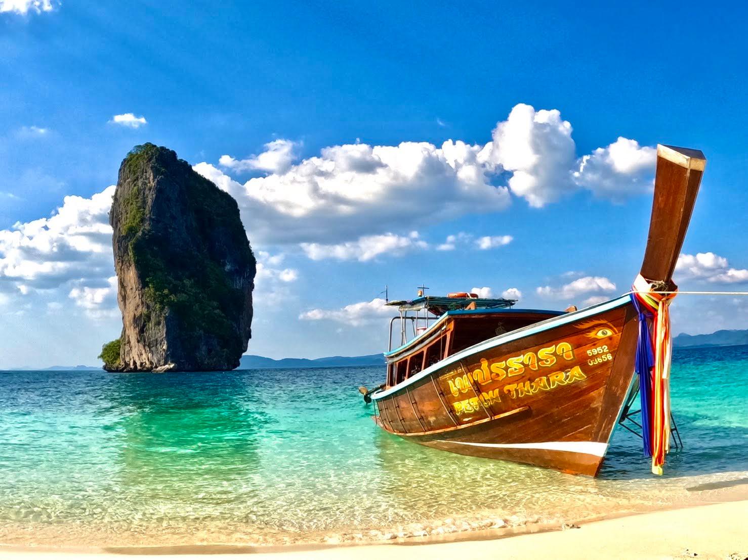 Krabi 4 Islands Longtail Boat Day Trip with Beach Buffet Lunch