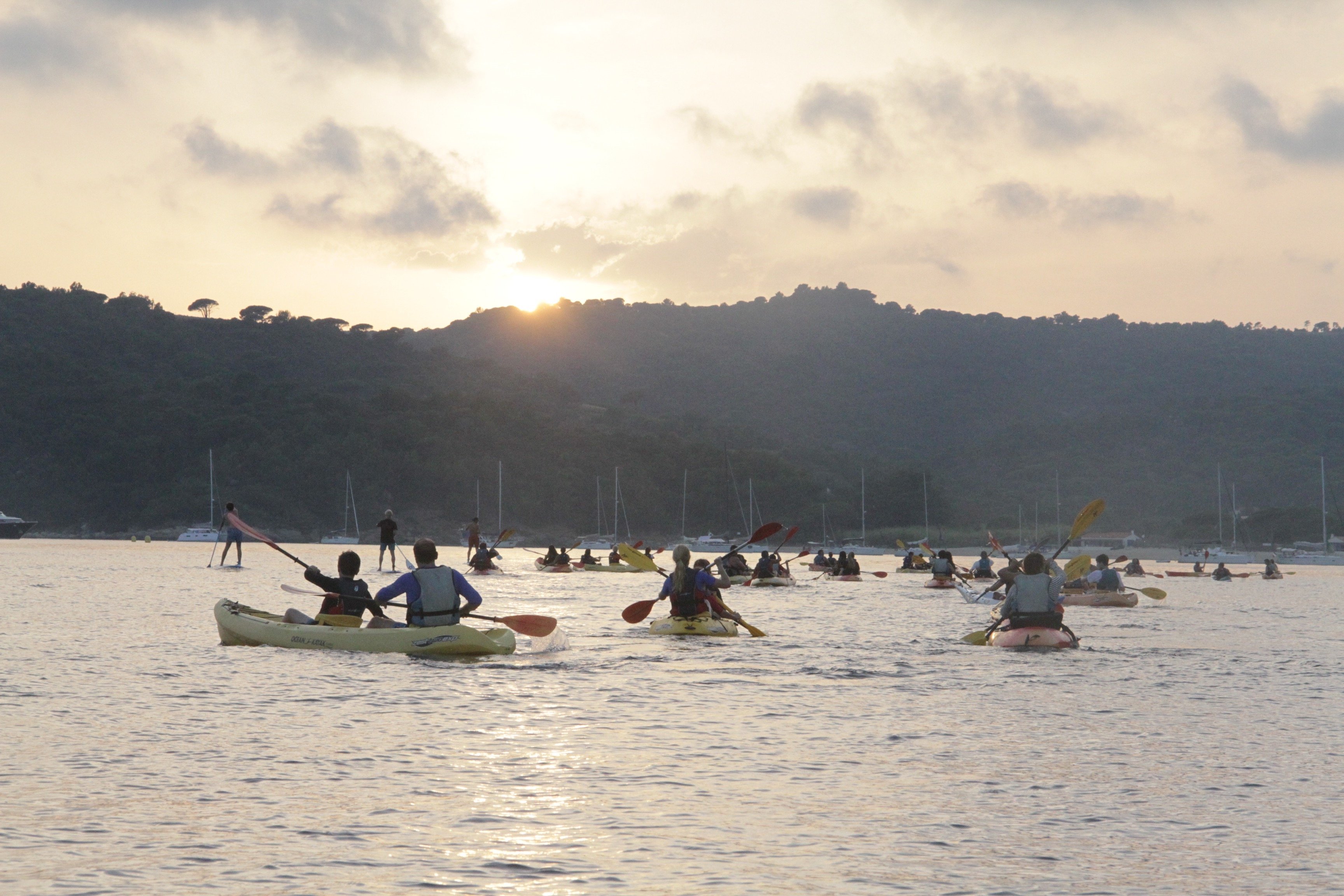 Evening Kayak Adventure at Saint-Tropez Gulf