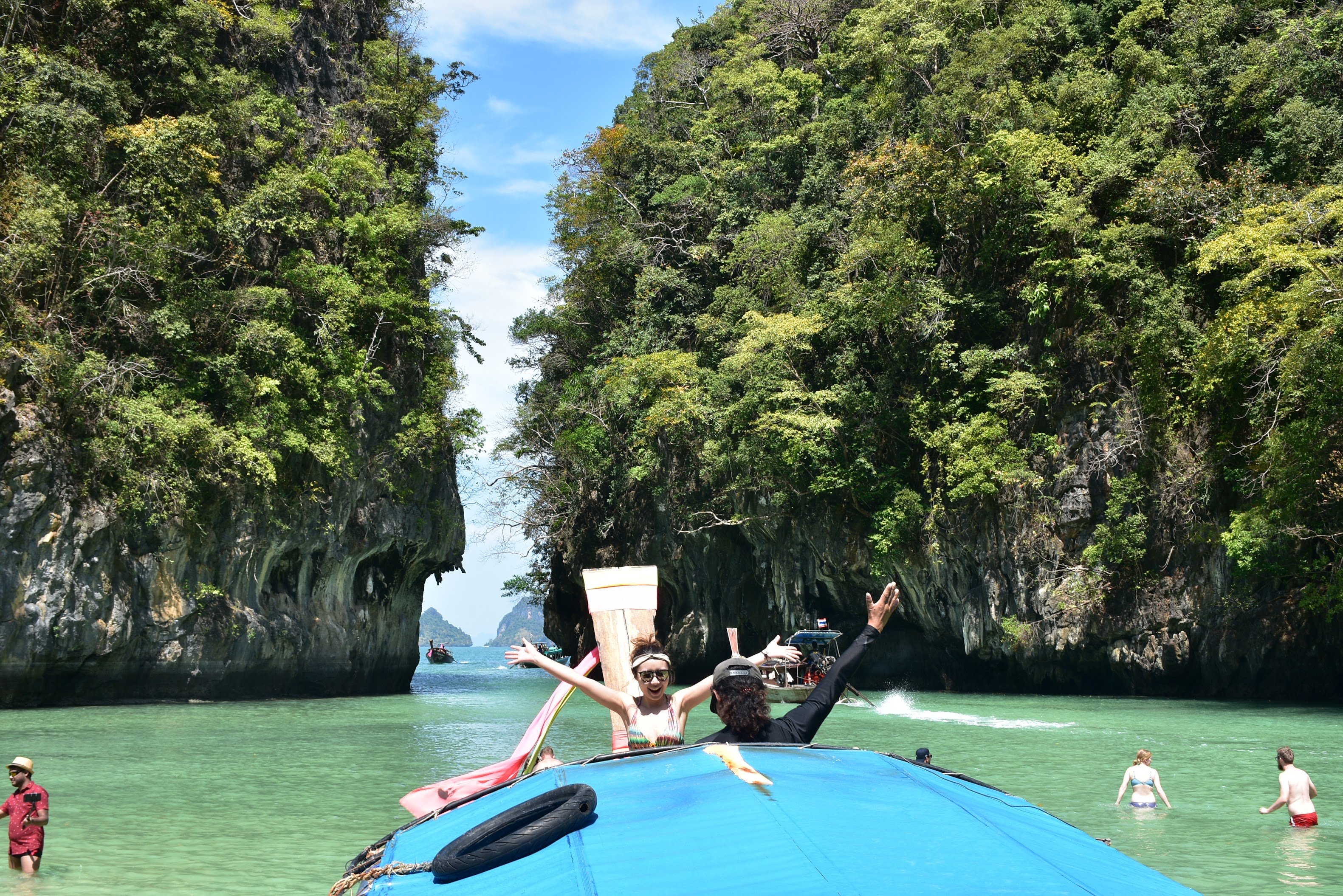 Krabi Hong Island Longtail Boat, Kayak & Snorkel Day Trip with Buffet Lunch