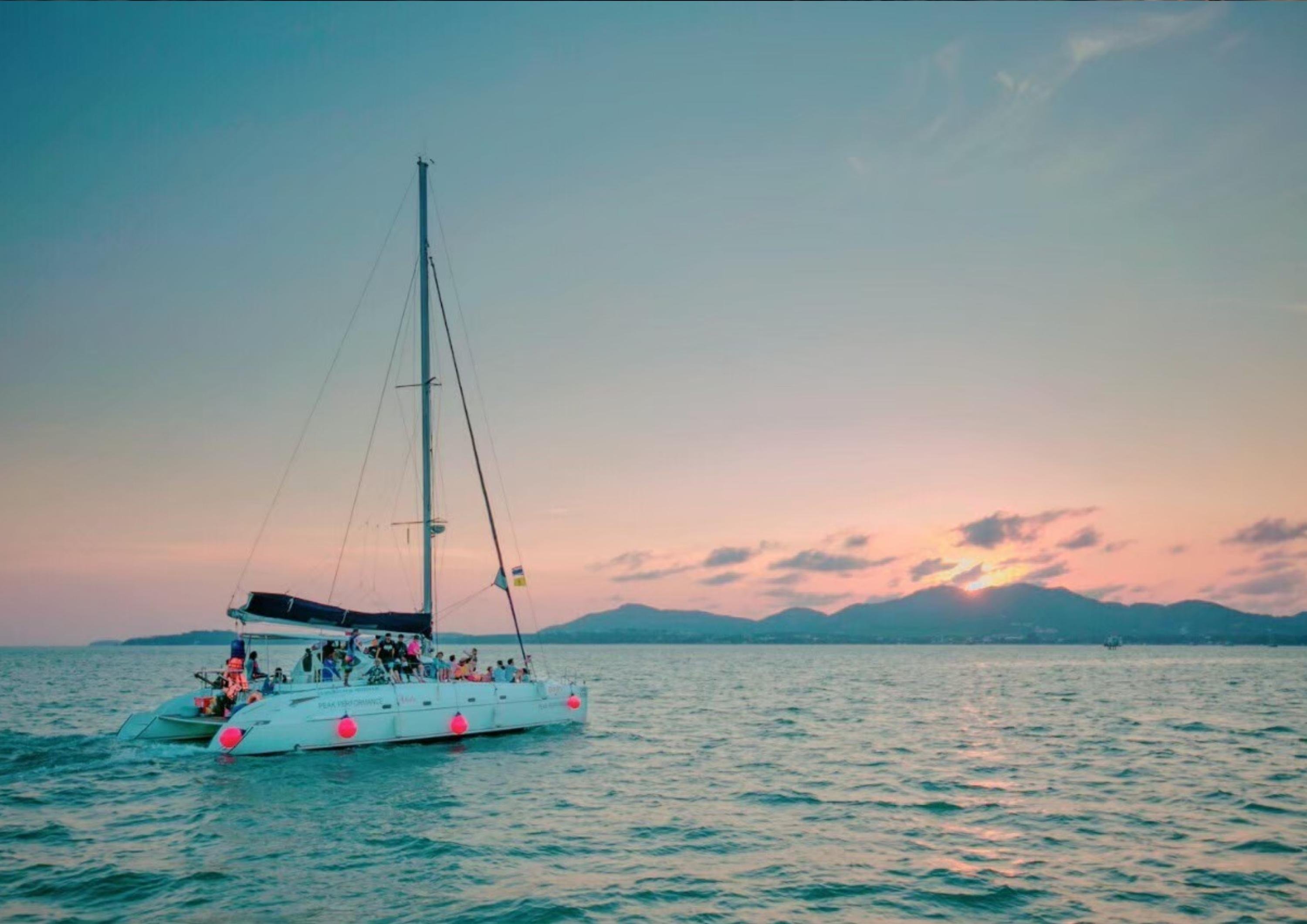 Coral Island Catamaran Sunset Cruise with Dinner