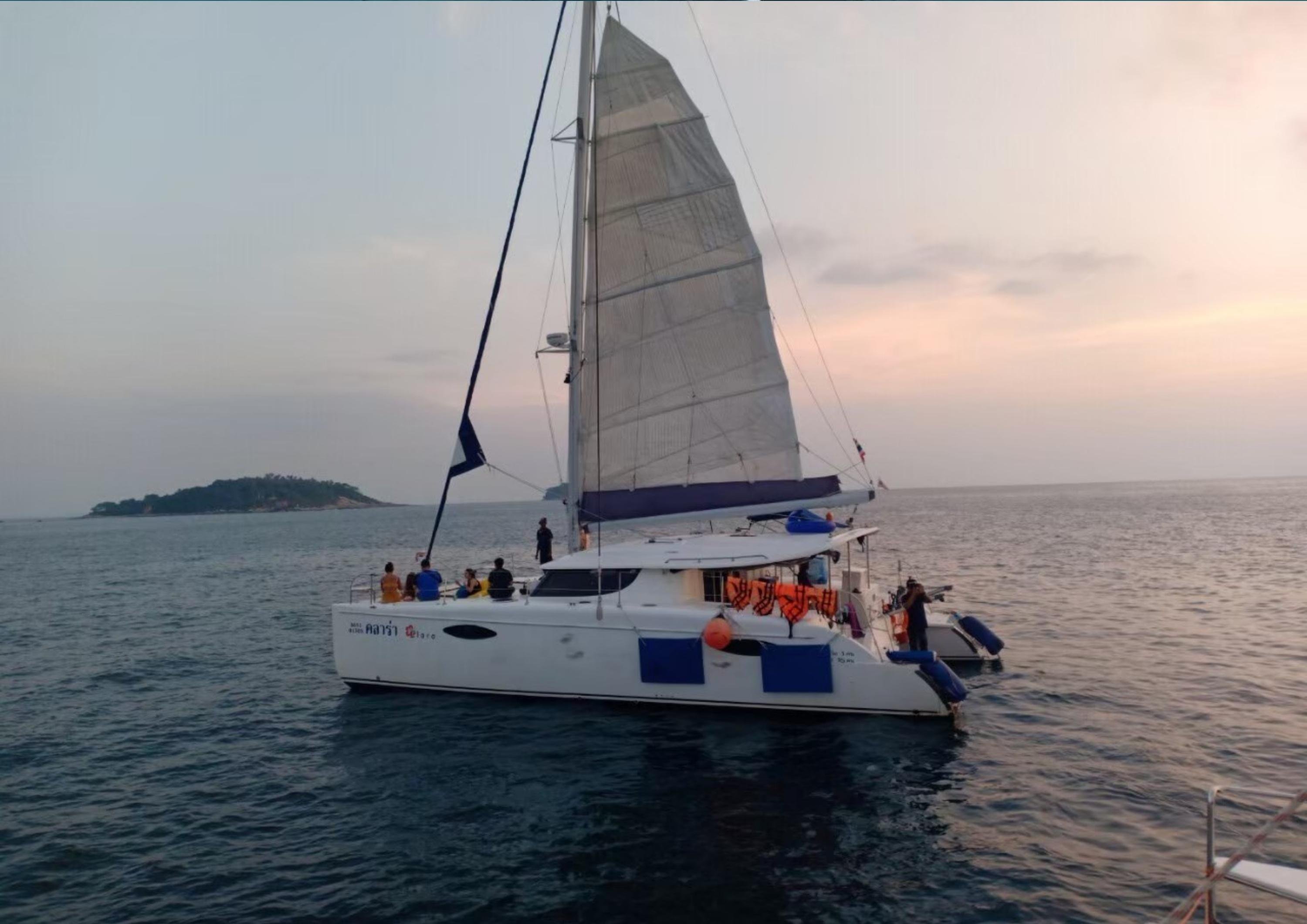 Coral Island Catamaran Sunset Cruise with Dinner