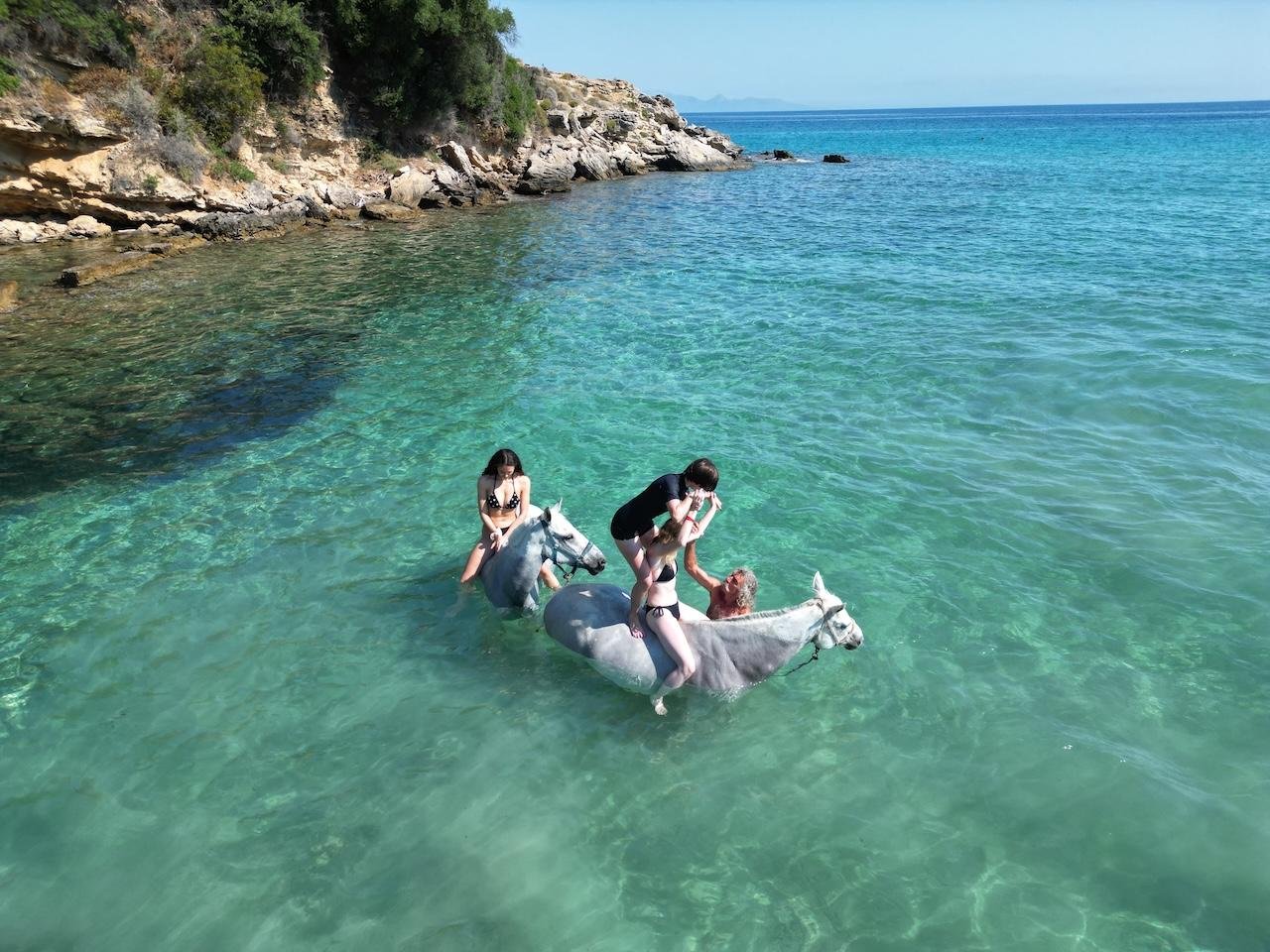 Zakynthos: Yotomu Horse Riding and Swimming Experience