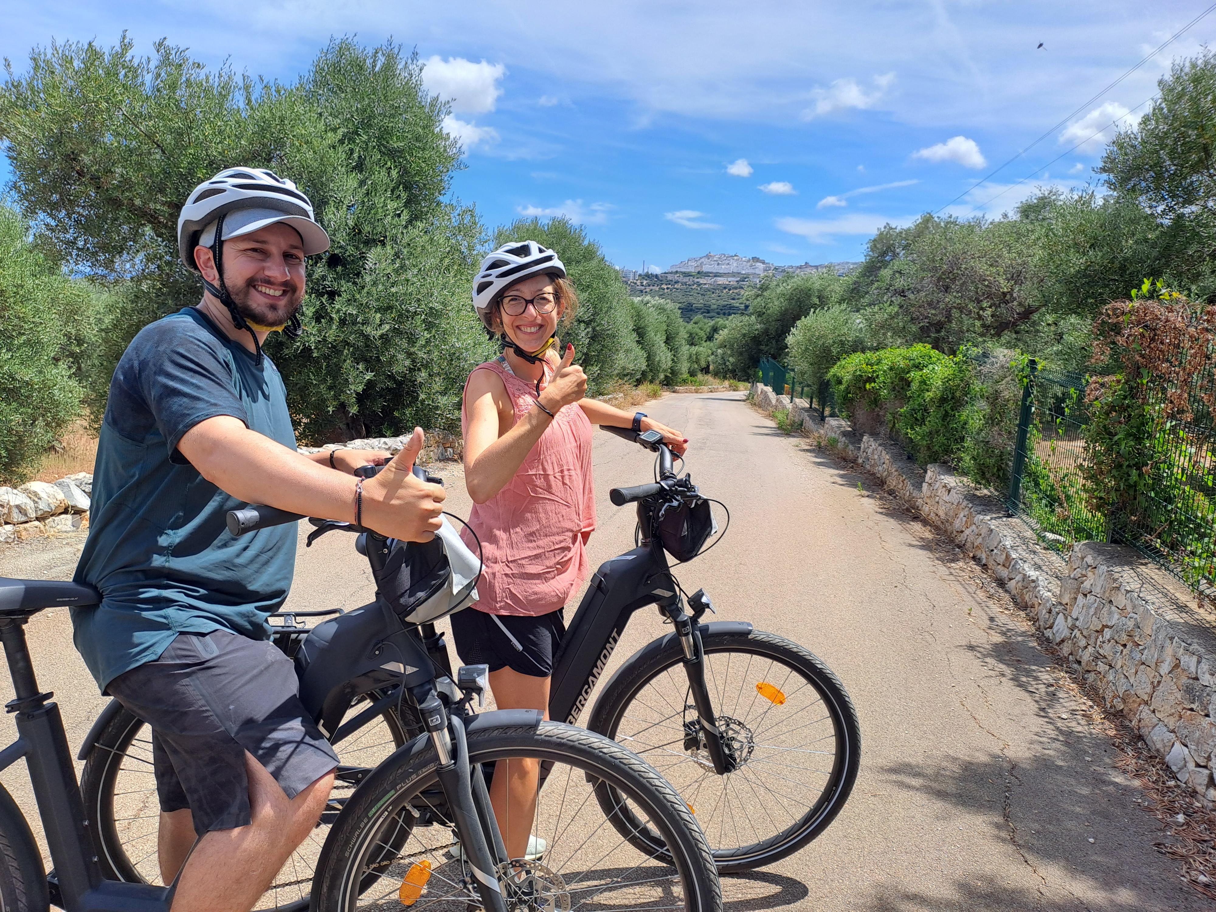 Ostuni E-Bike Tour with Olive Grove Ride & Optional Tasting