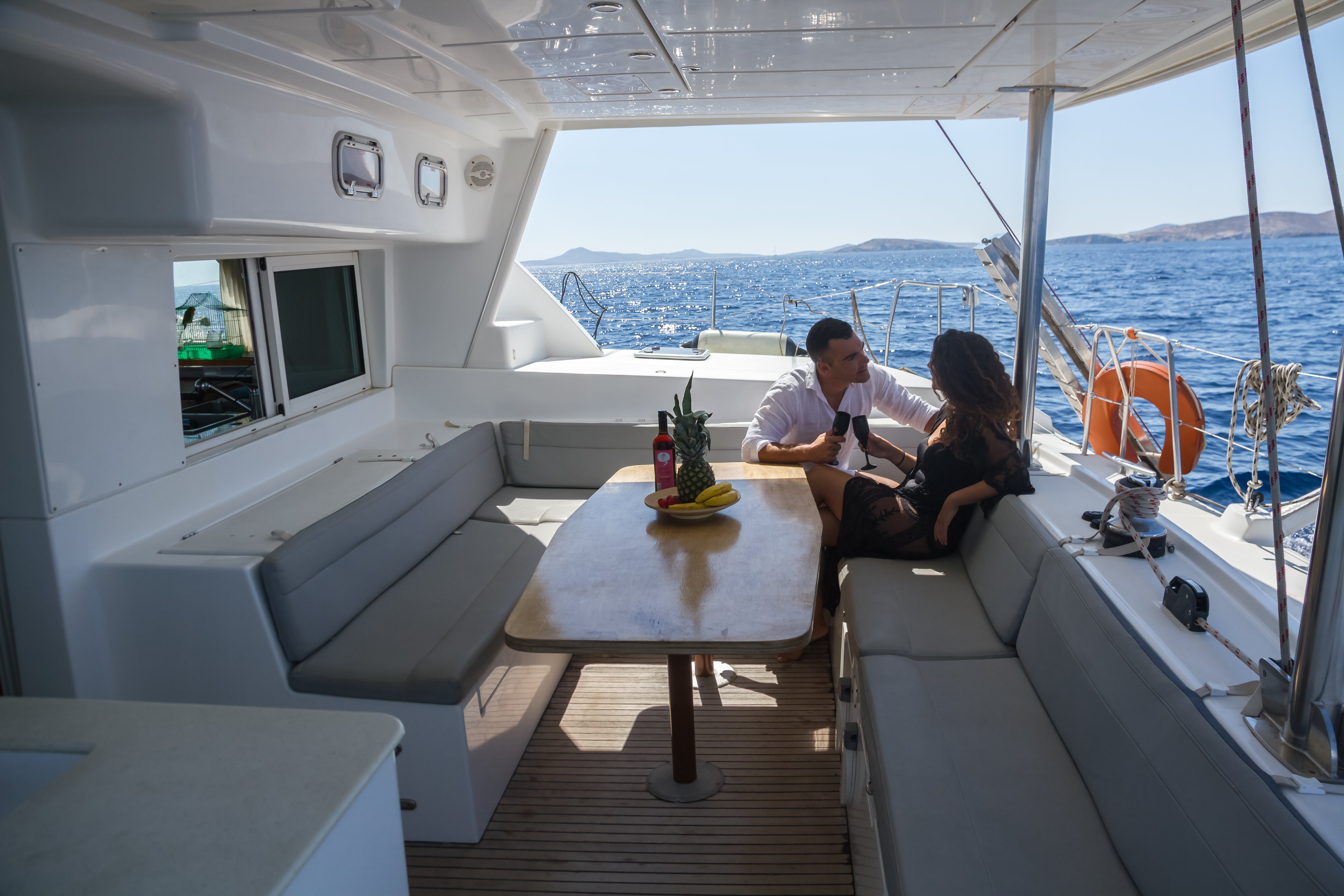 Mykonos Private Catamaran Escape with Lunch & Drinks