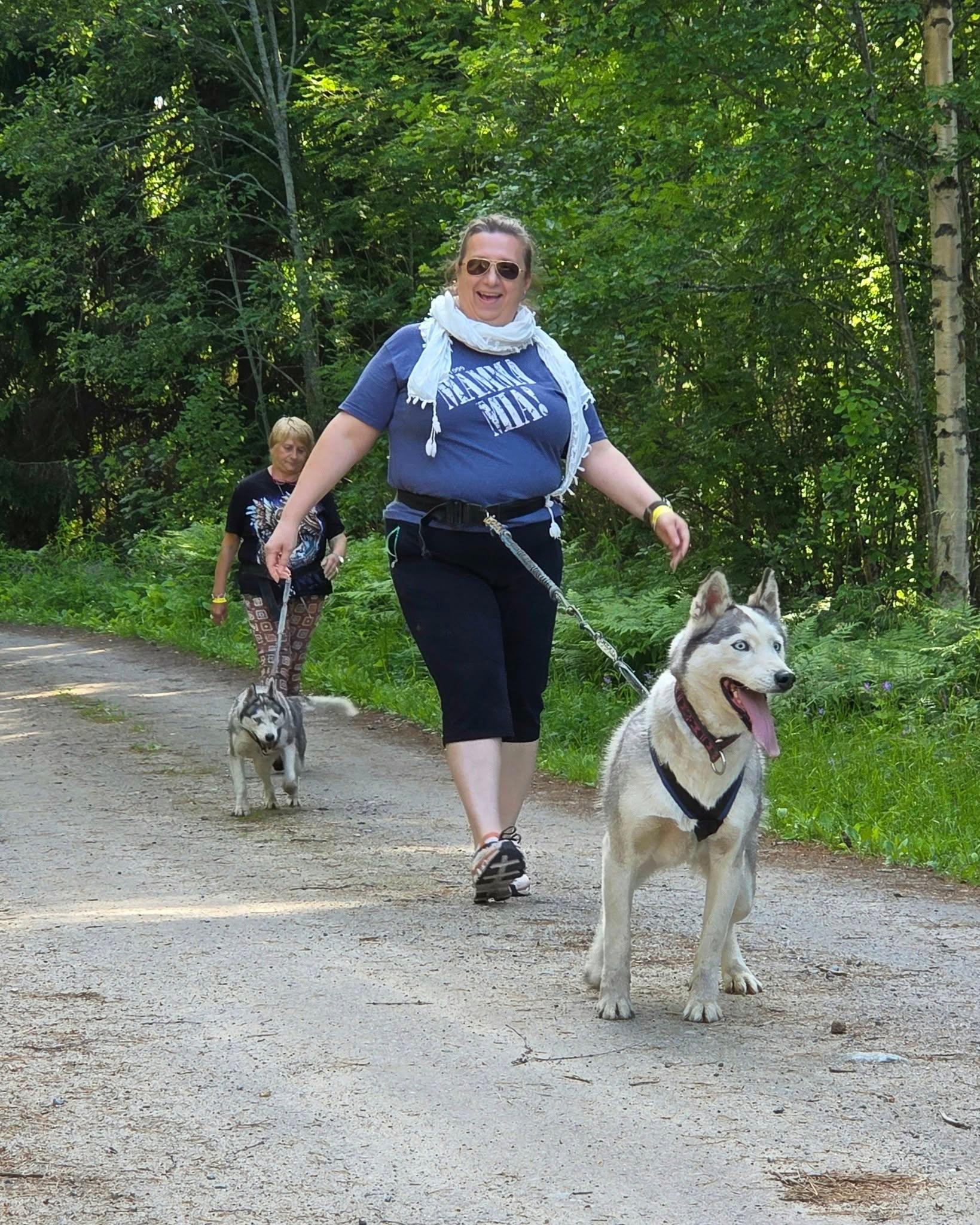 Husky Hike with Bonfire in Indian Tipi
