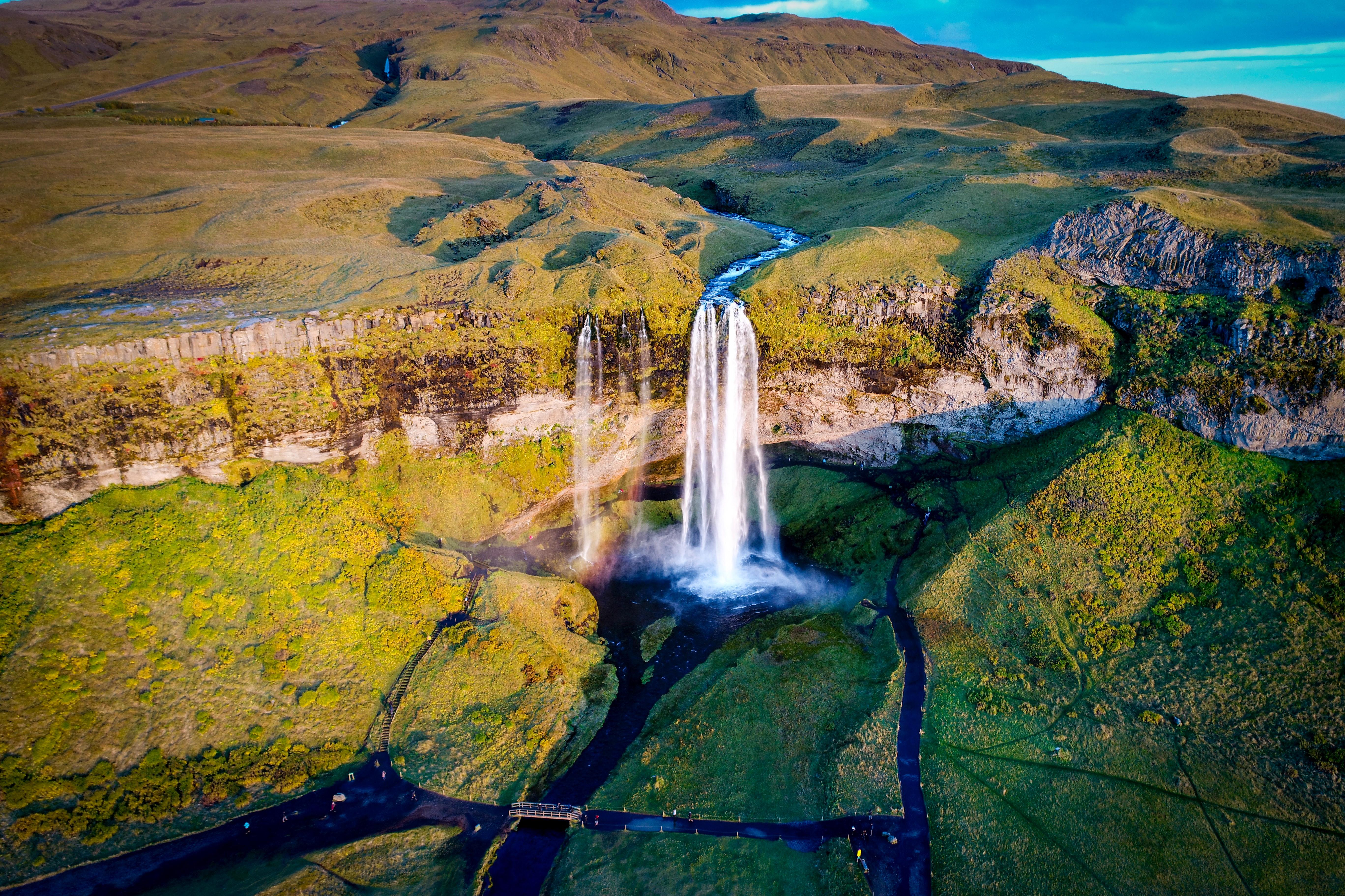 Reykjavik South Coast tour — Skógafoss waterfall and the black sand coast of southern Iceland