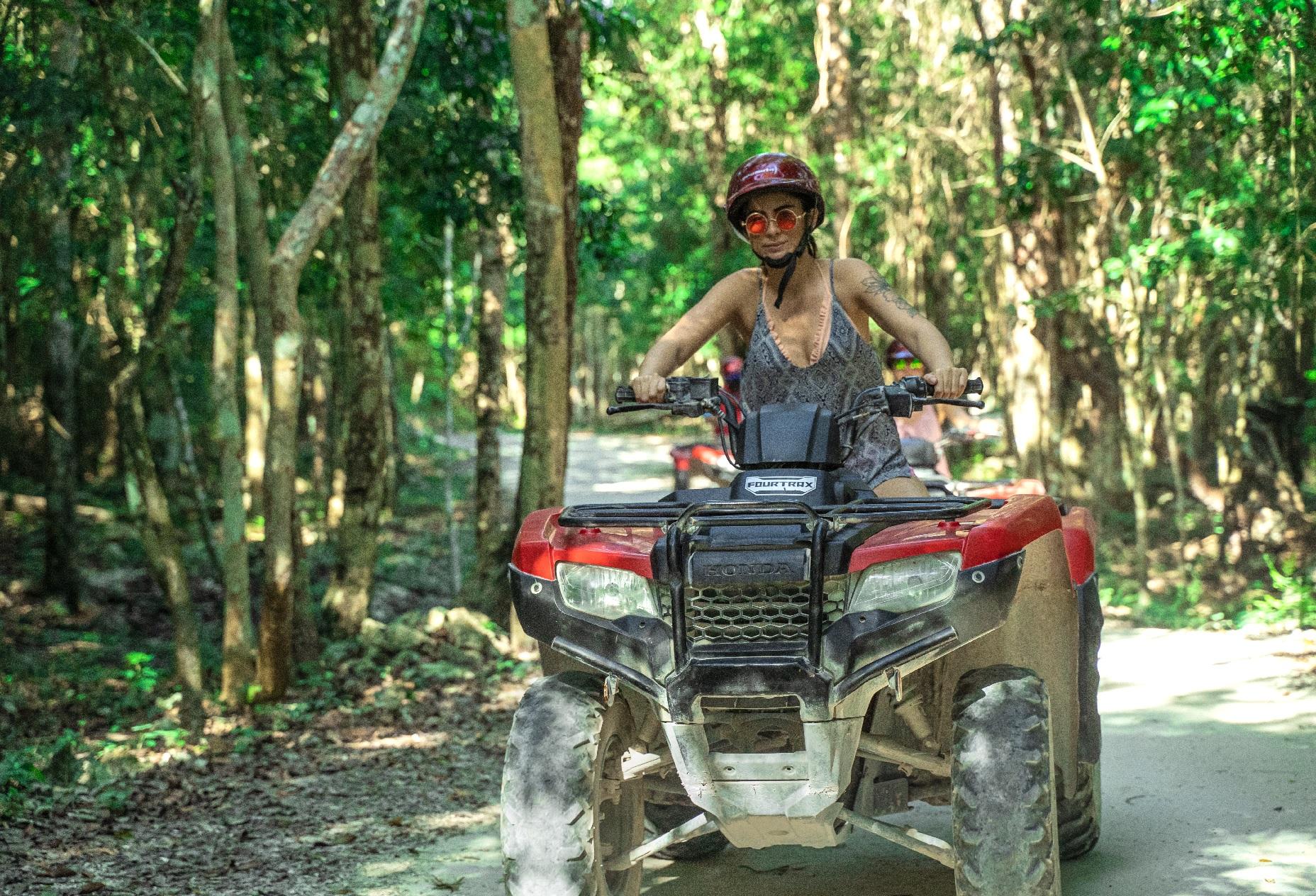 Cozumel Jungle ATV, Cenote Swim & Beach Club Experience
