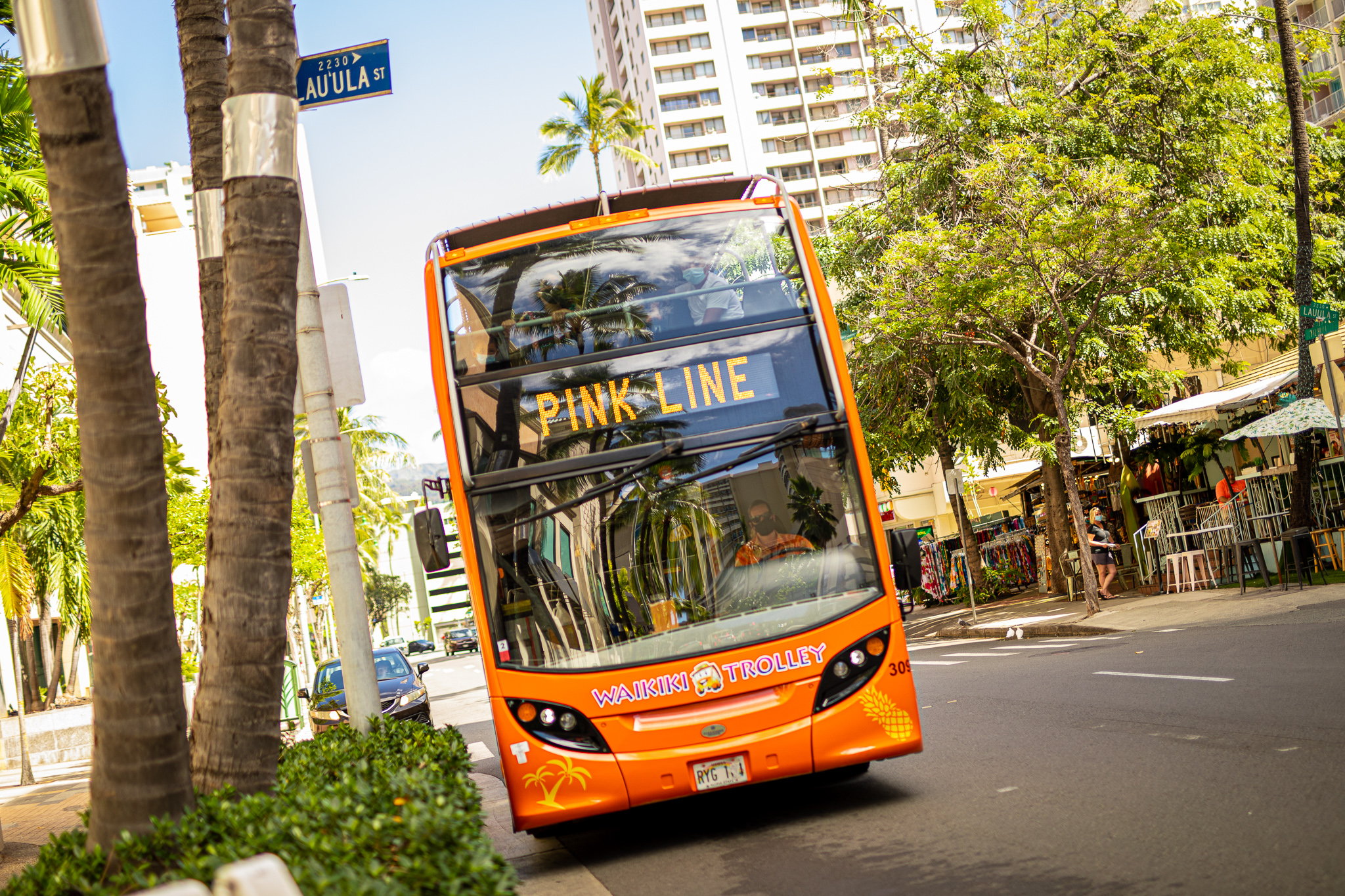 Waikiki Trolley All-Line Hop-On Hop-Off Pass
