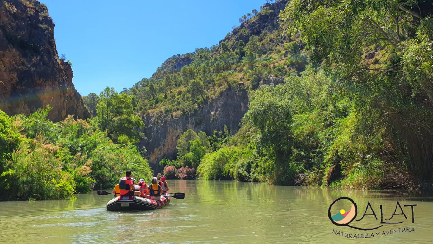 Almadenes Canyon Rafting & Three Cave Adventure
