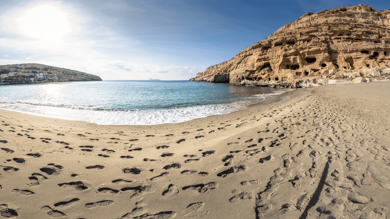 Matala Beach, Hippie Caves & Odigitria Monastery Day Trip from Heraklion
