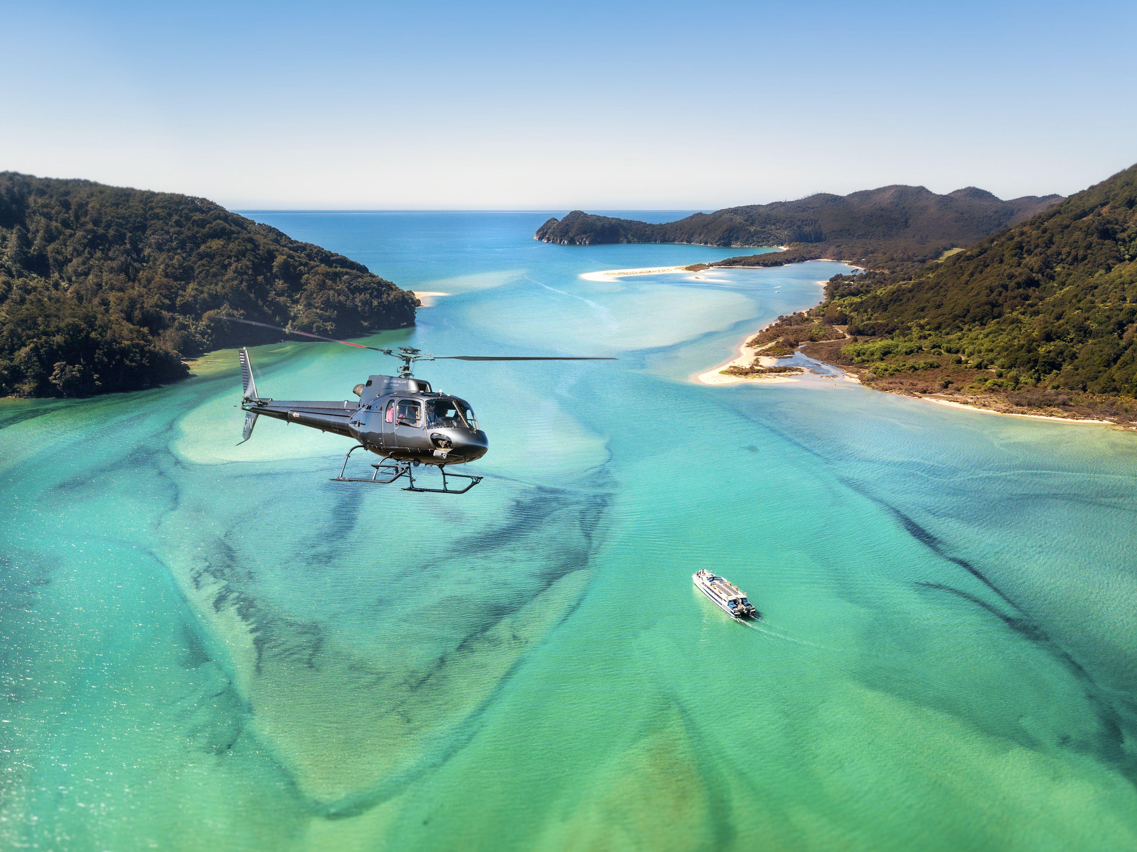 Abel Tasman National Park Private Helicopter Flight & Awaroa Bay Landing