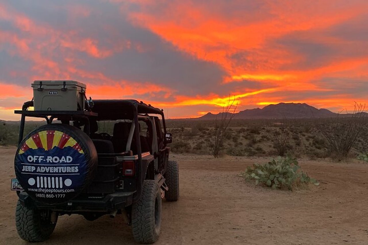 Sonoran Desert Sunset Jeep Adventure