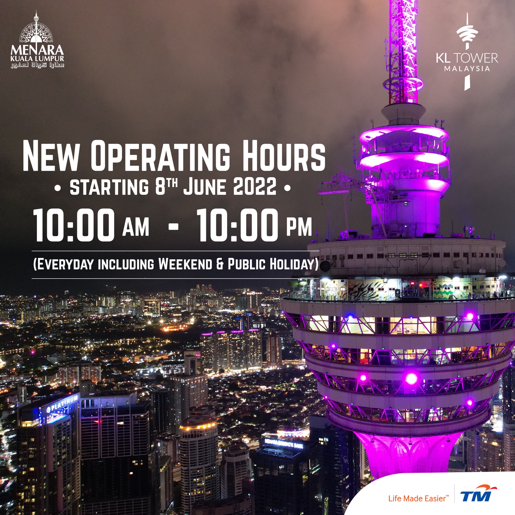 Kuala Lumpur Tower Entry Ticket