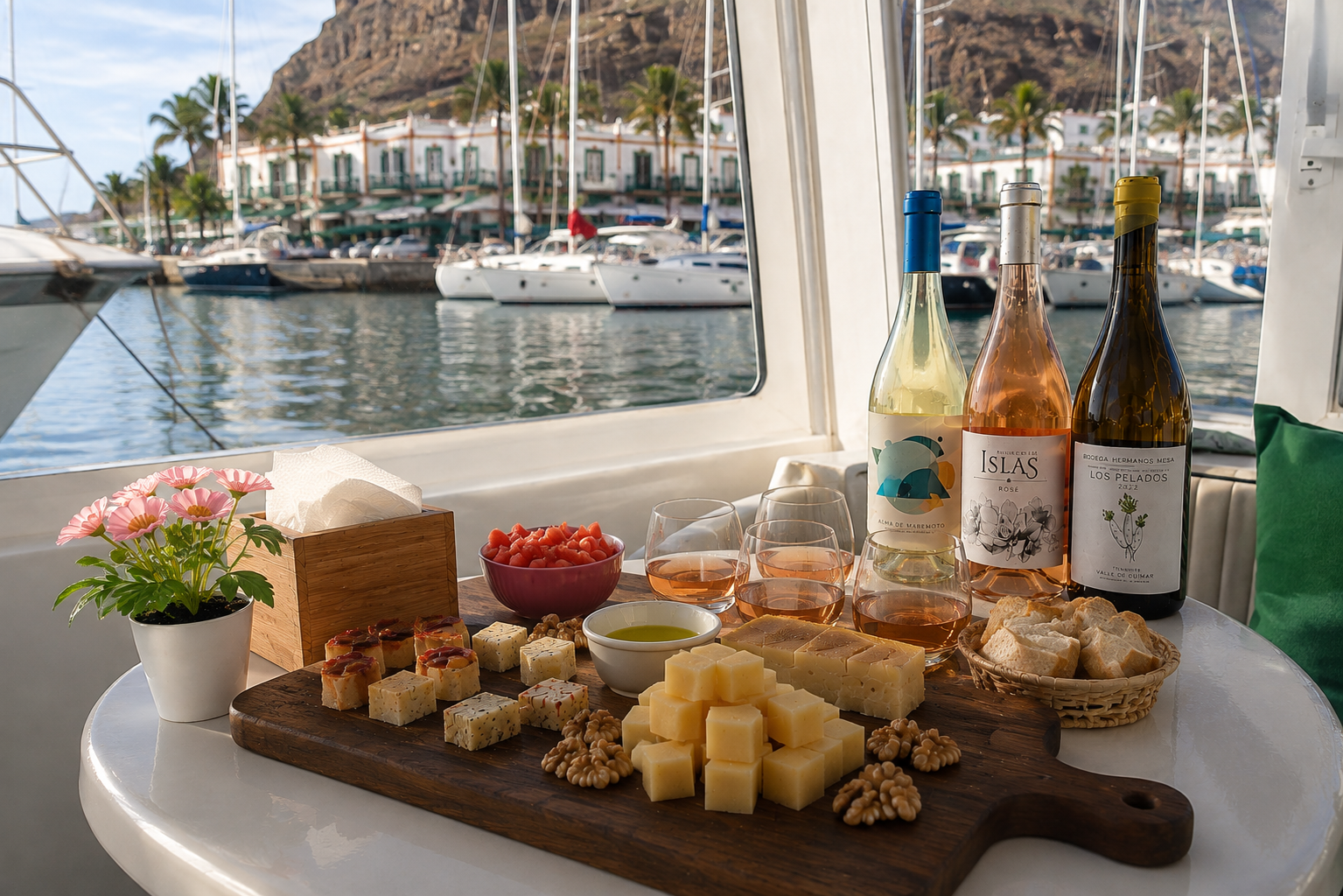 Coastal Cruise & Canarian Wine Pairing at the Dock