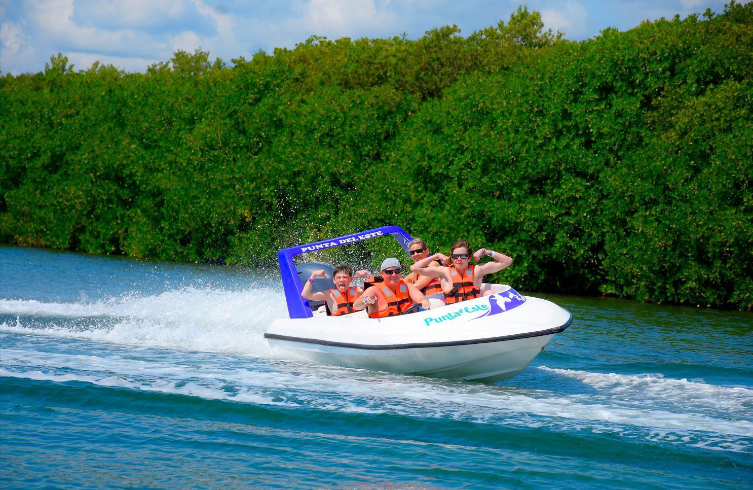 Cancun Jungle Adventure: Speedboat, Snorkeling & Mayan Culture