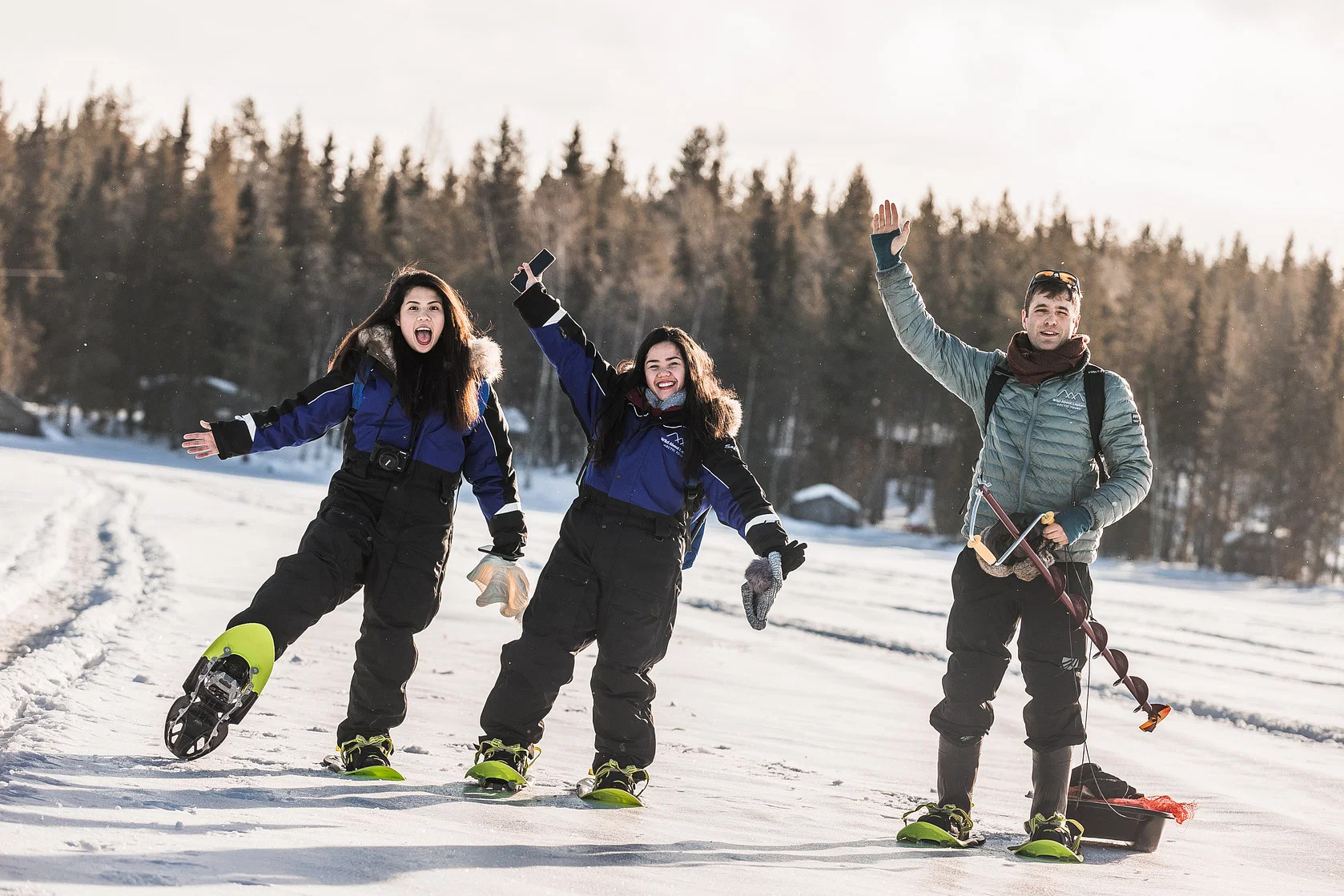 Arctic Snowshoe & Ice Fishing Adventure from Rovaniemi