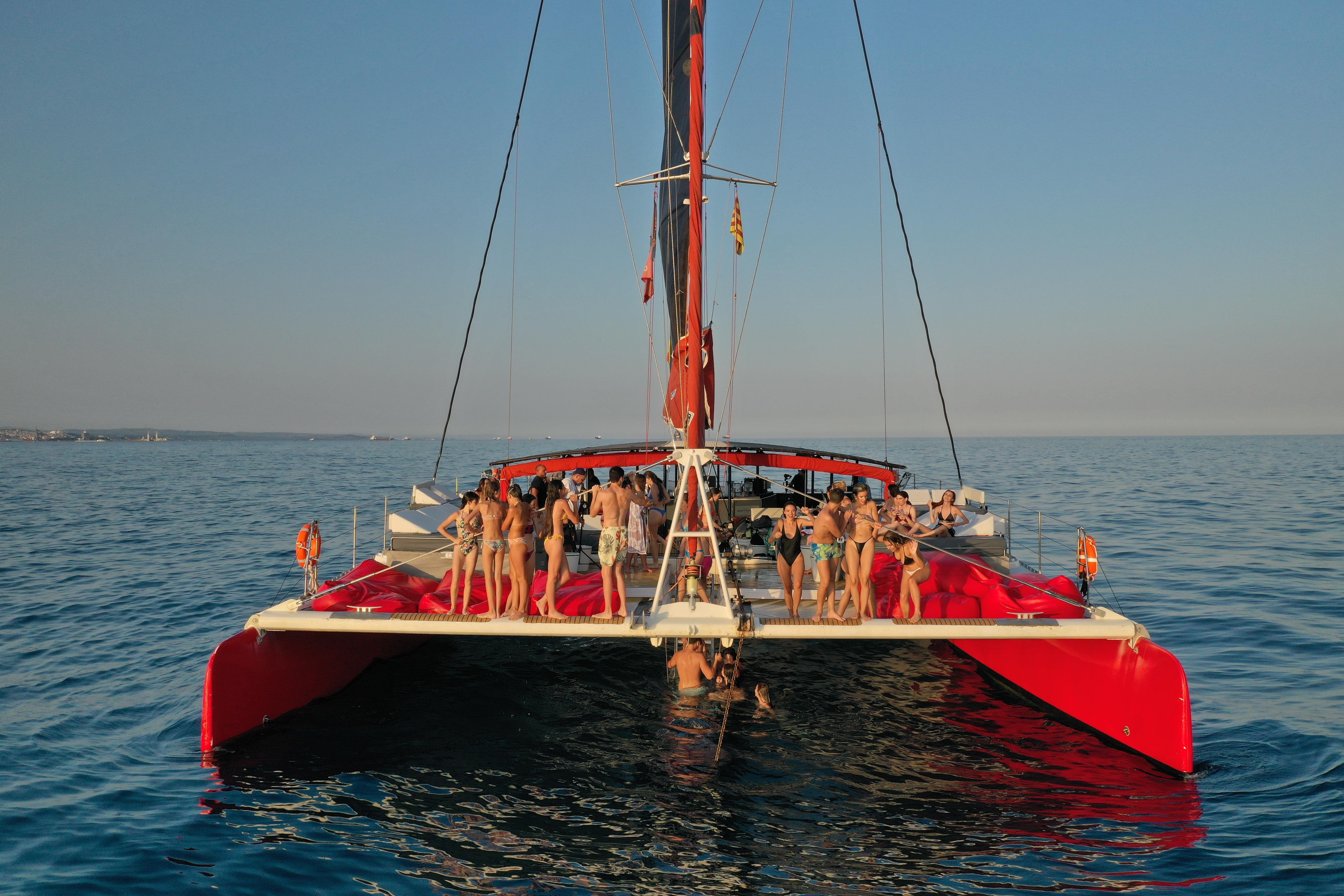 Costa Dorada Catamaran Cruise with BBQ & Open Bar