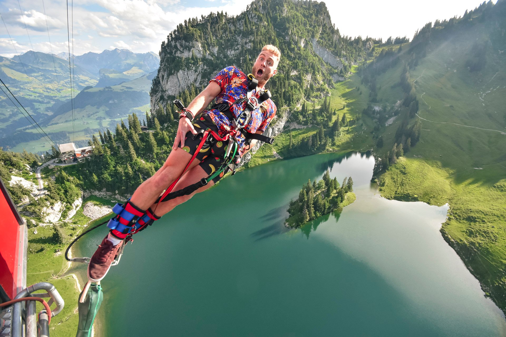 Stockhorn Mountain Gondola Bungee Jump from Interlaken