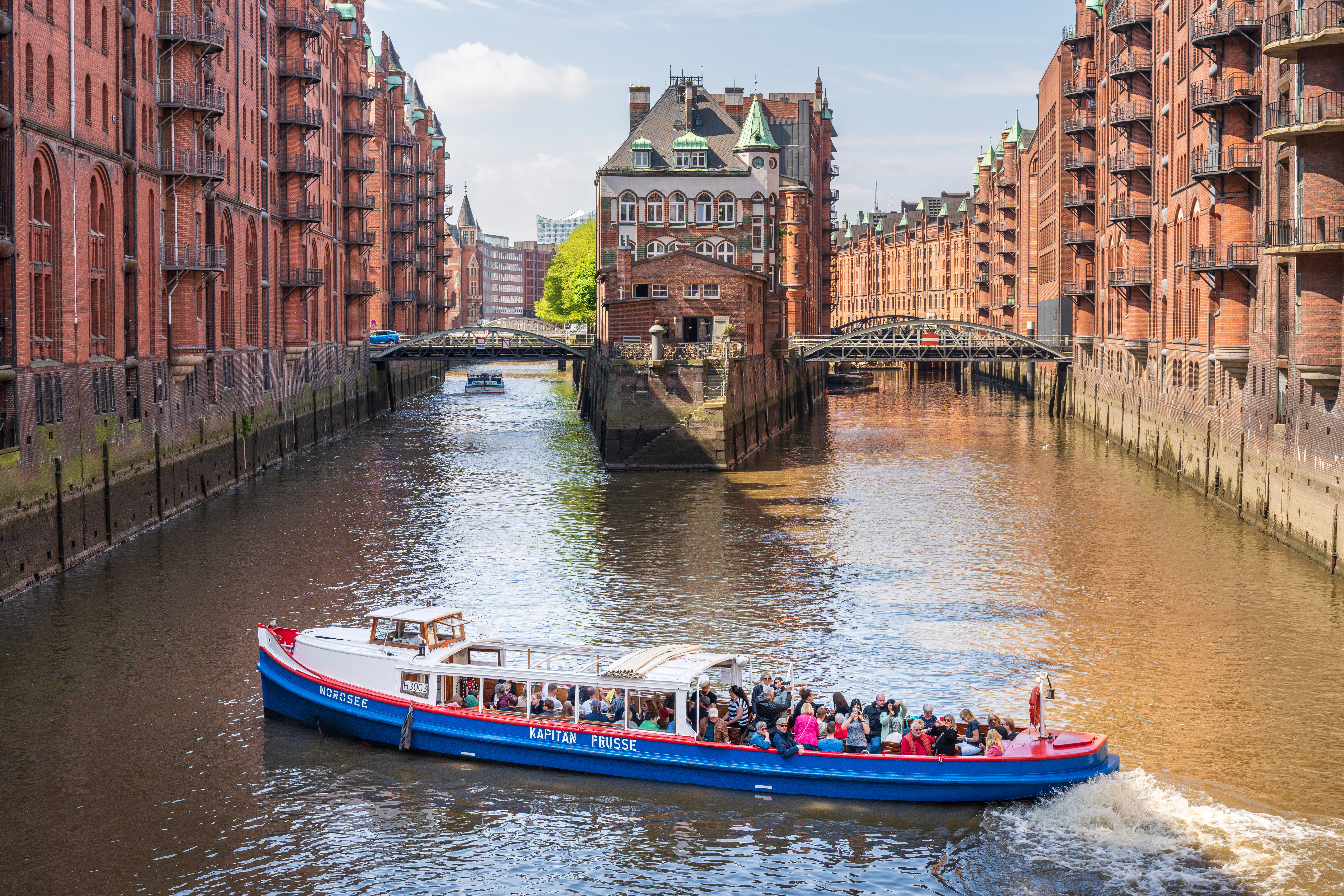 Hamburg Harbor Cruise on Traditional Barge