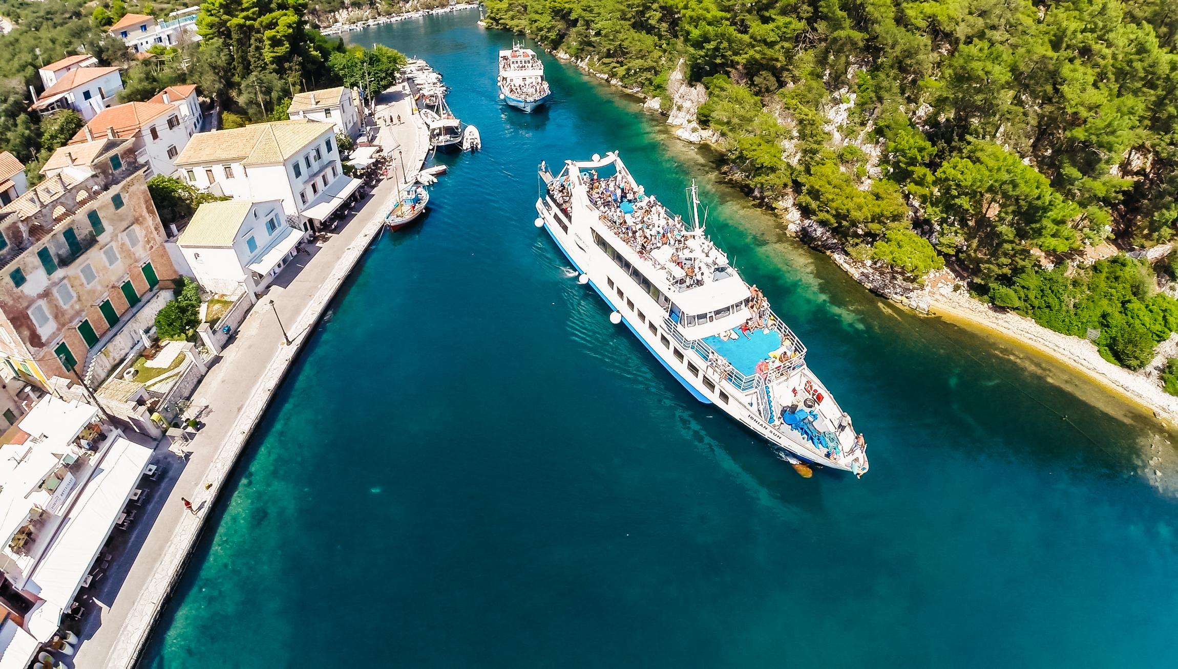 Corfu to Paxos, Antipaxos & Blue Caves Full-Day Cruise