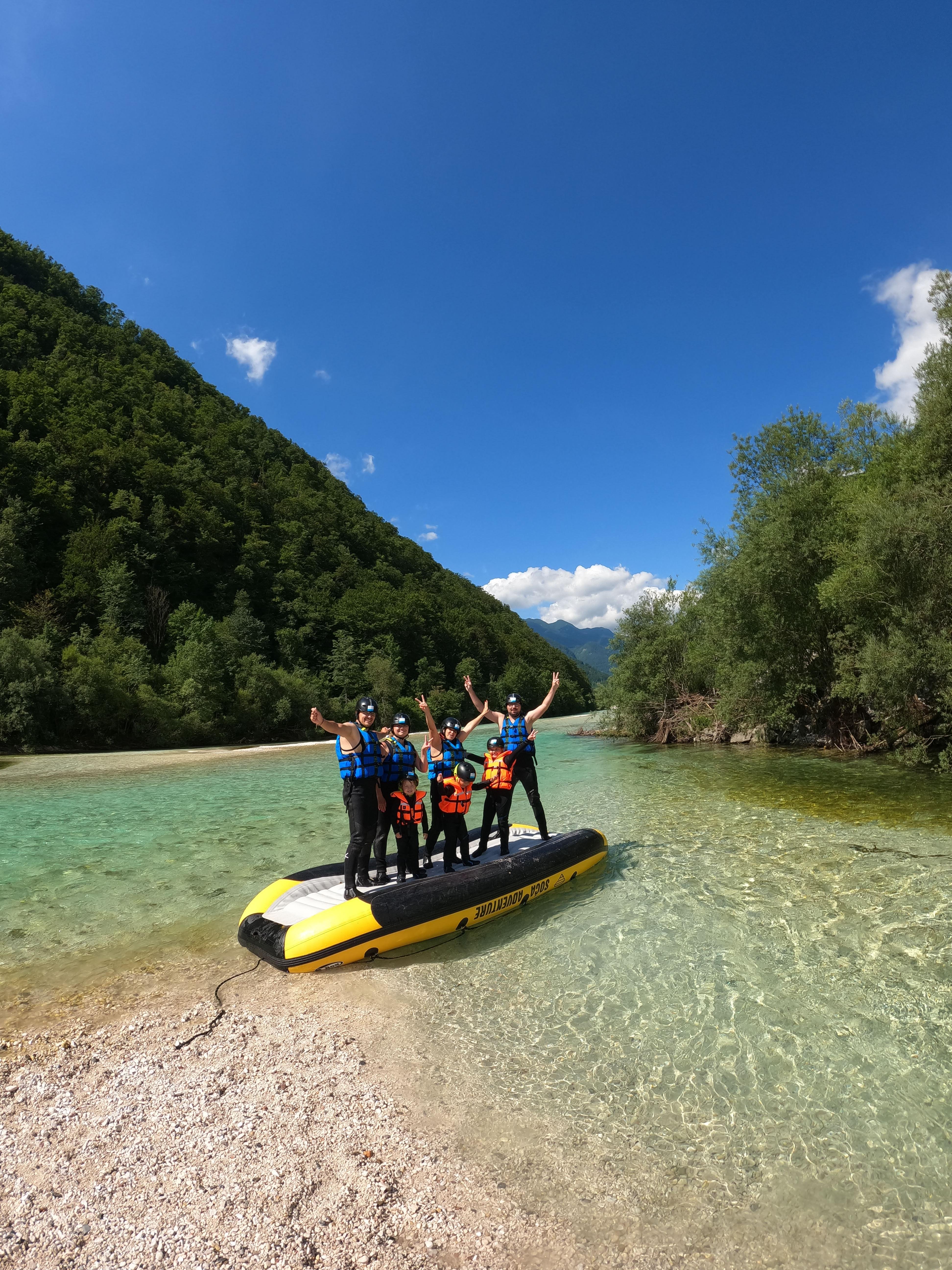 Bovec: Family Rafting on Soča River from 4years +FREE photos — Soča River and Julian Alps scenery (2)