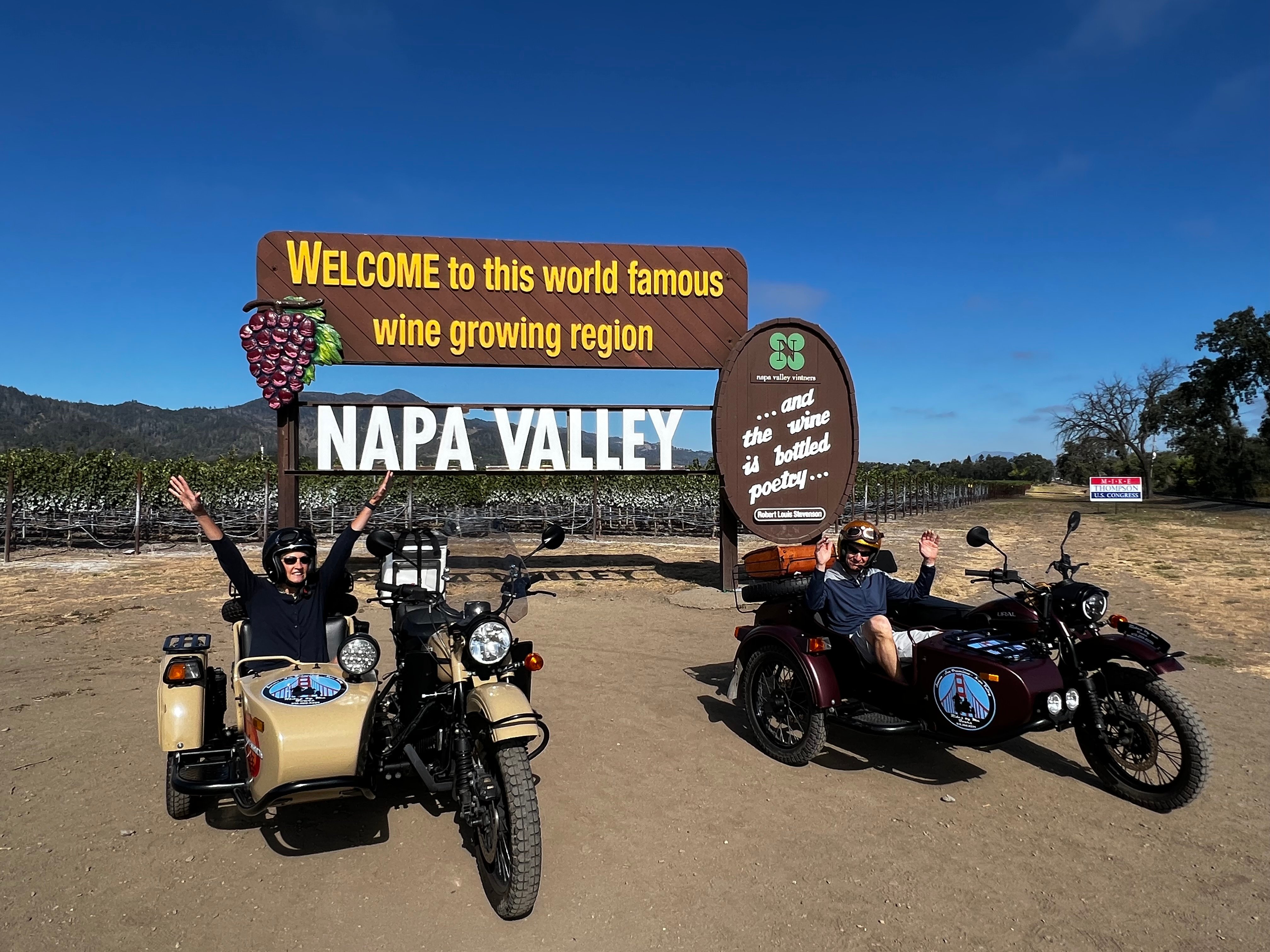 Napa Valley Sidecar Wine Tour with Picnic
