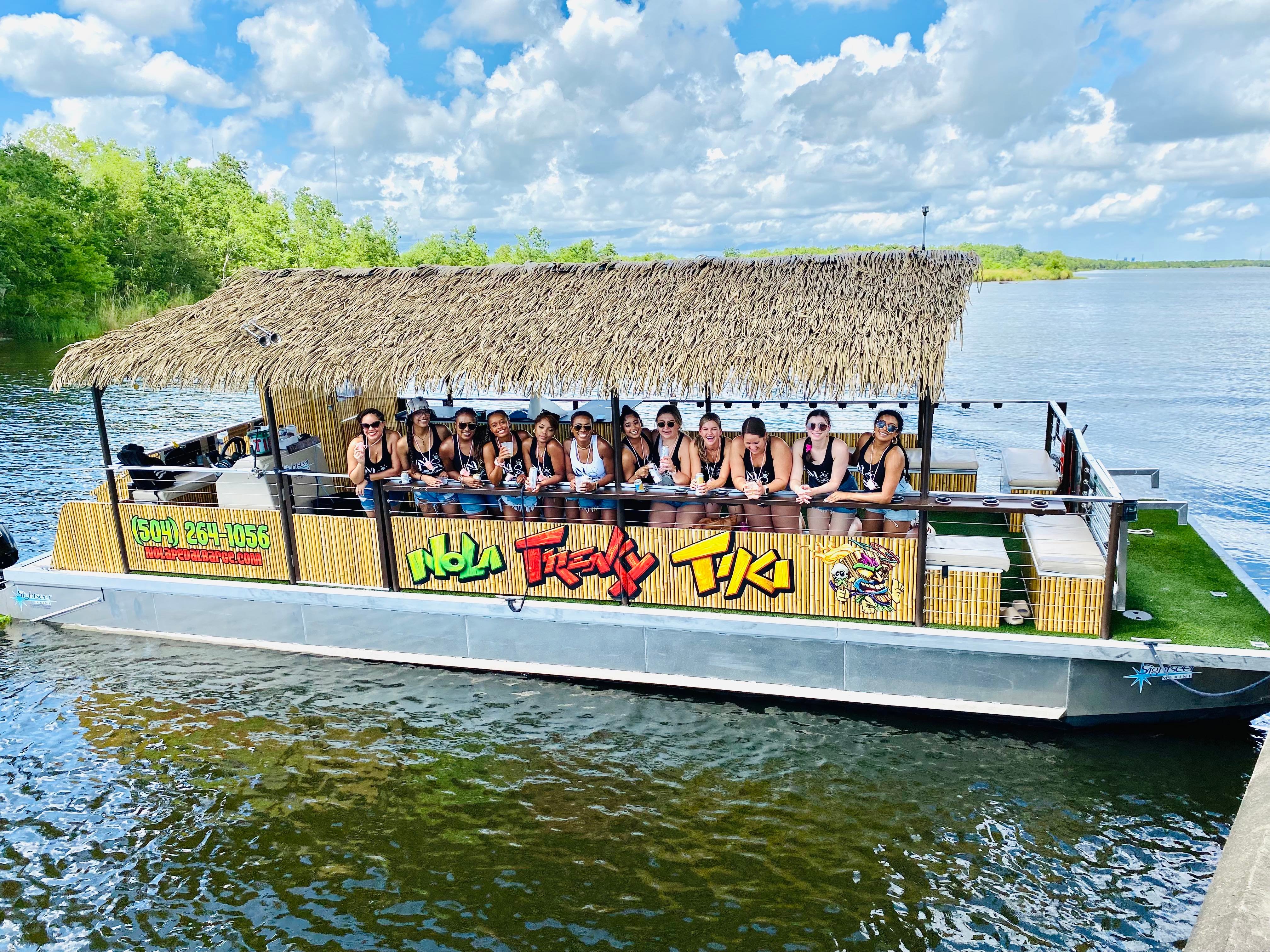 New Orleans BYOB Tiki Boat Bayou Party & Wildlife Tour