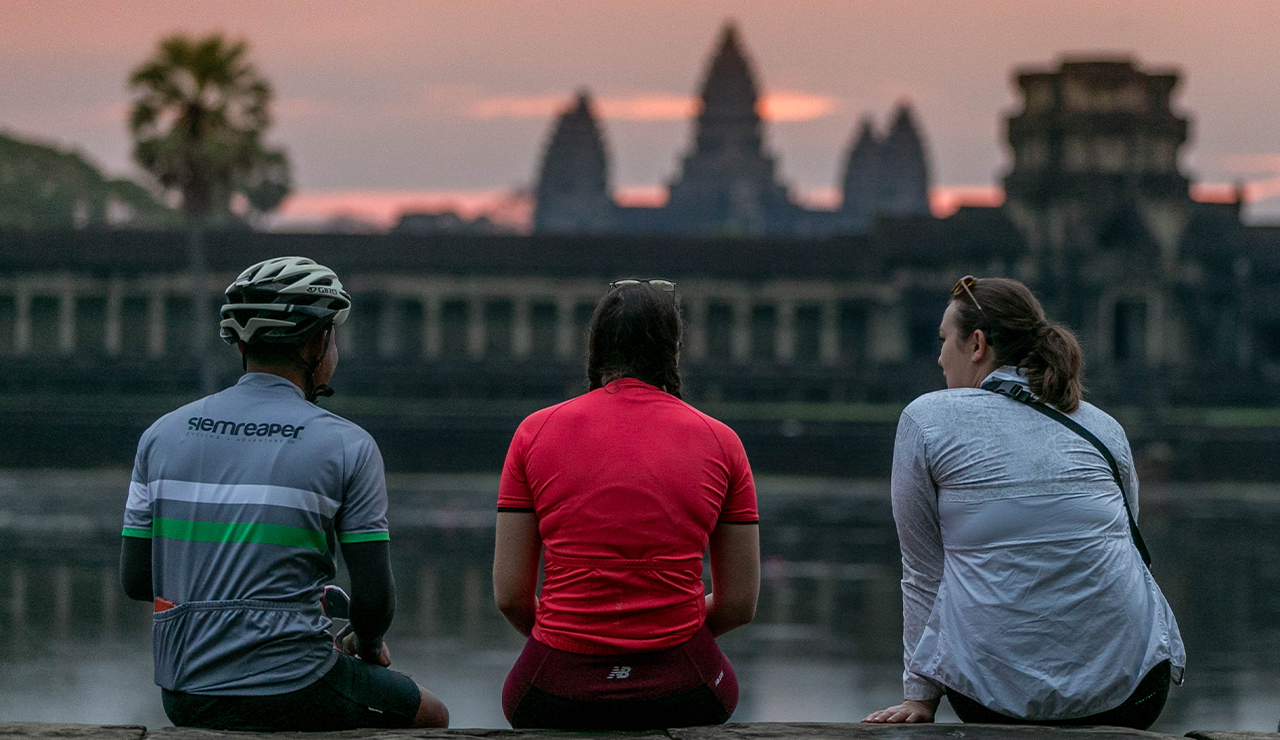 Angkor Wat Sunrise Cycling Expedition