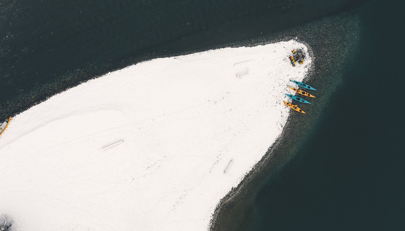Small-Group Winter Kayaking on Lake Brienz