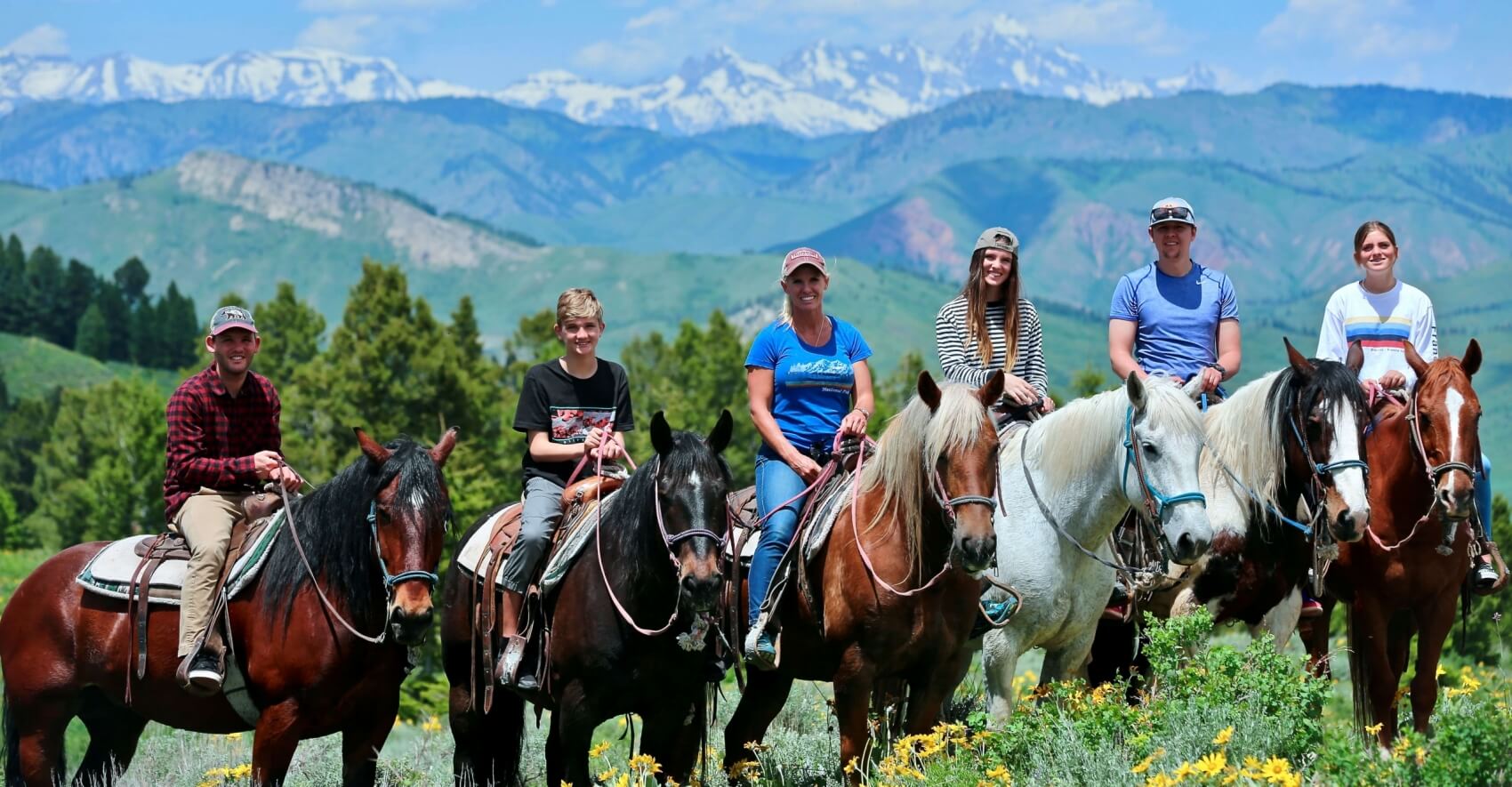 Teton View Horseback Trail Ride with Lunch