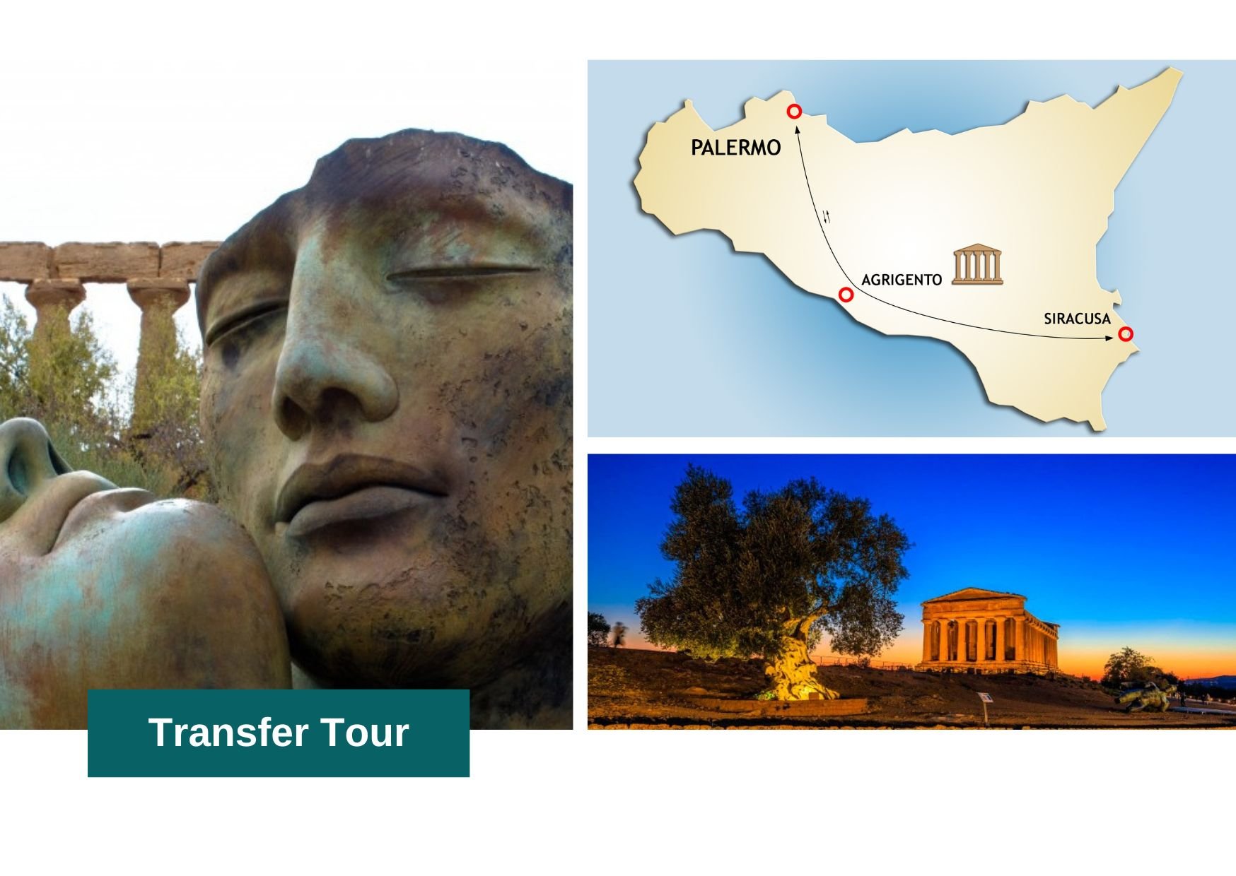 Palermo to Syracuse via Valley of the Temples