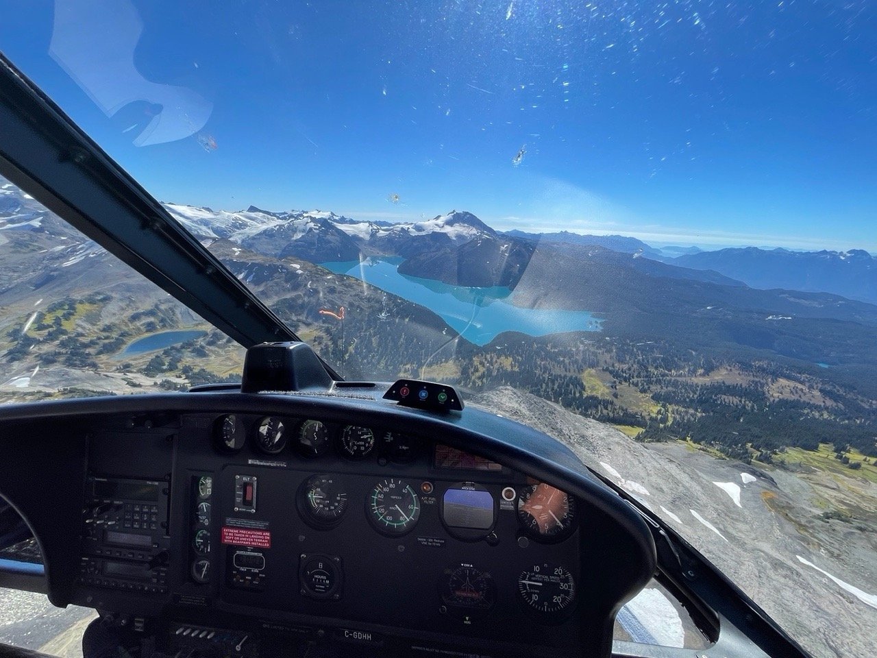 Glacier Helicopter Flight over Wedge Mountain