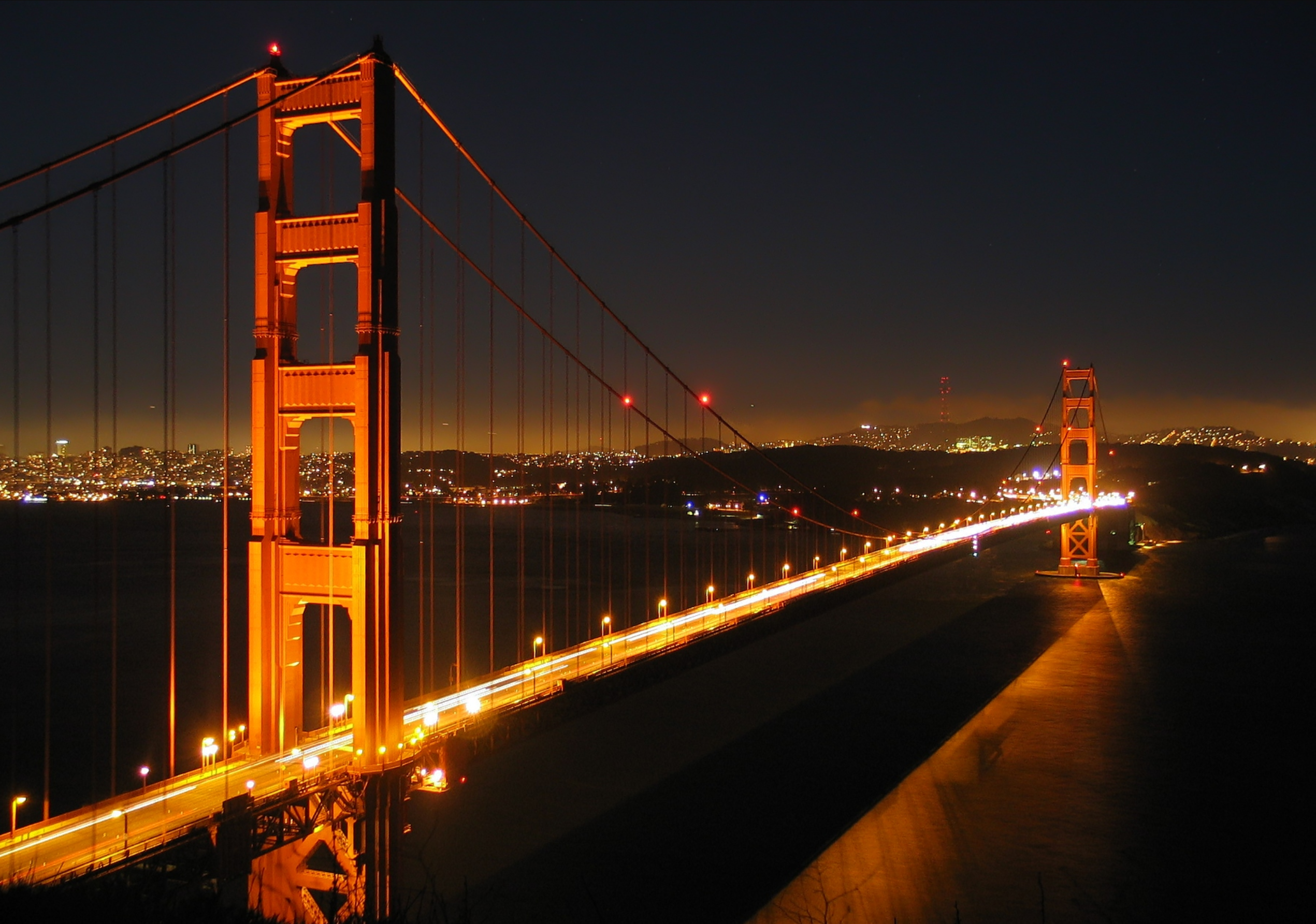 Private Night Flight Over San Francisco Bay