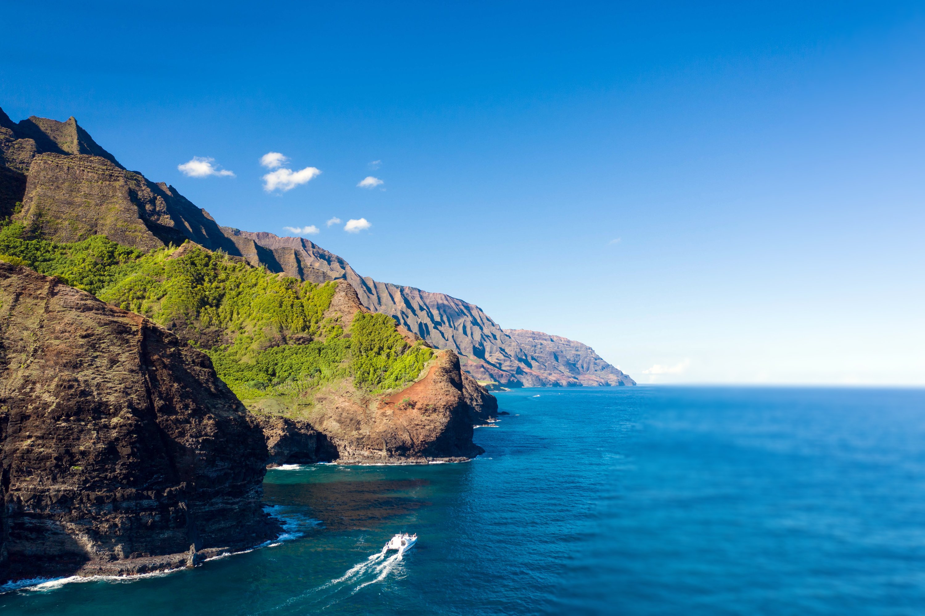 Na Pali Coast and Niihau Island Catamaran Adventure