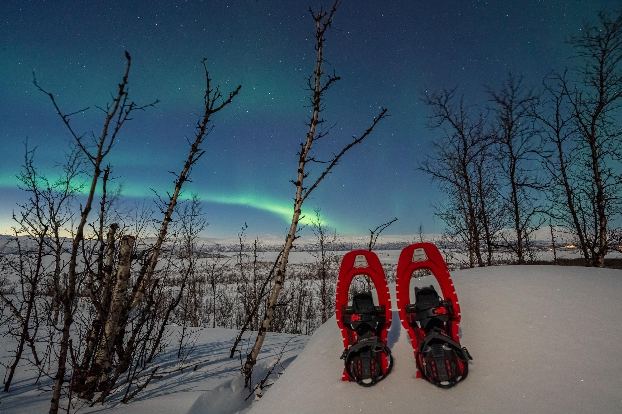 Abisko Northern Lights Snowshoeing Adventure