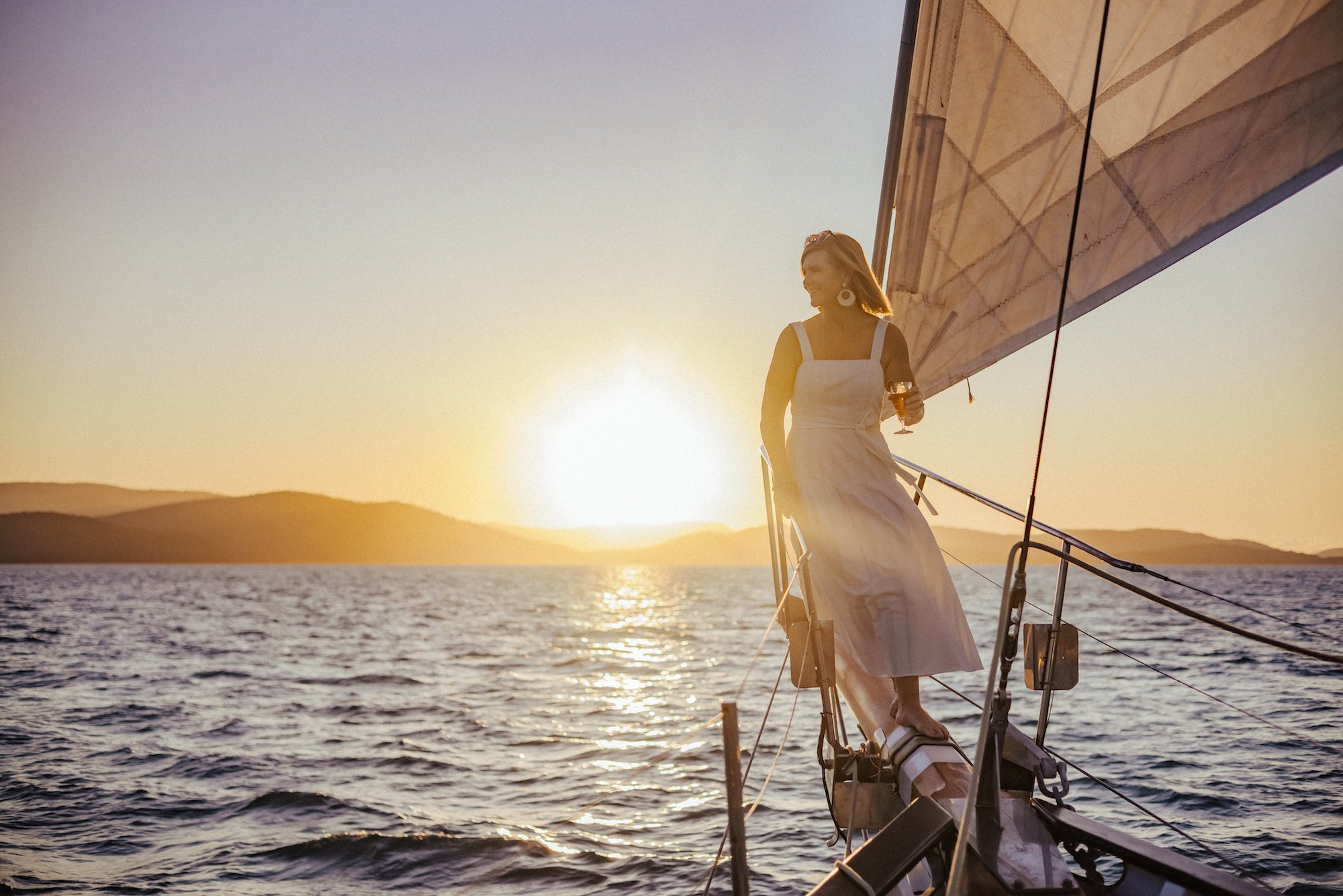 Airlie Beach Adults-Only Sunset Sail aboard Lady Enid