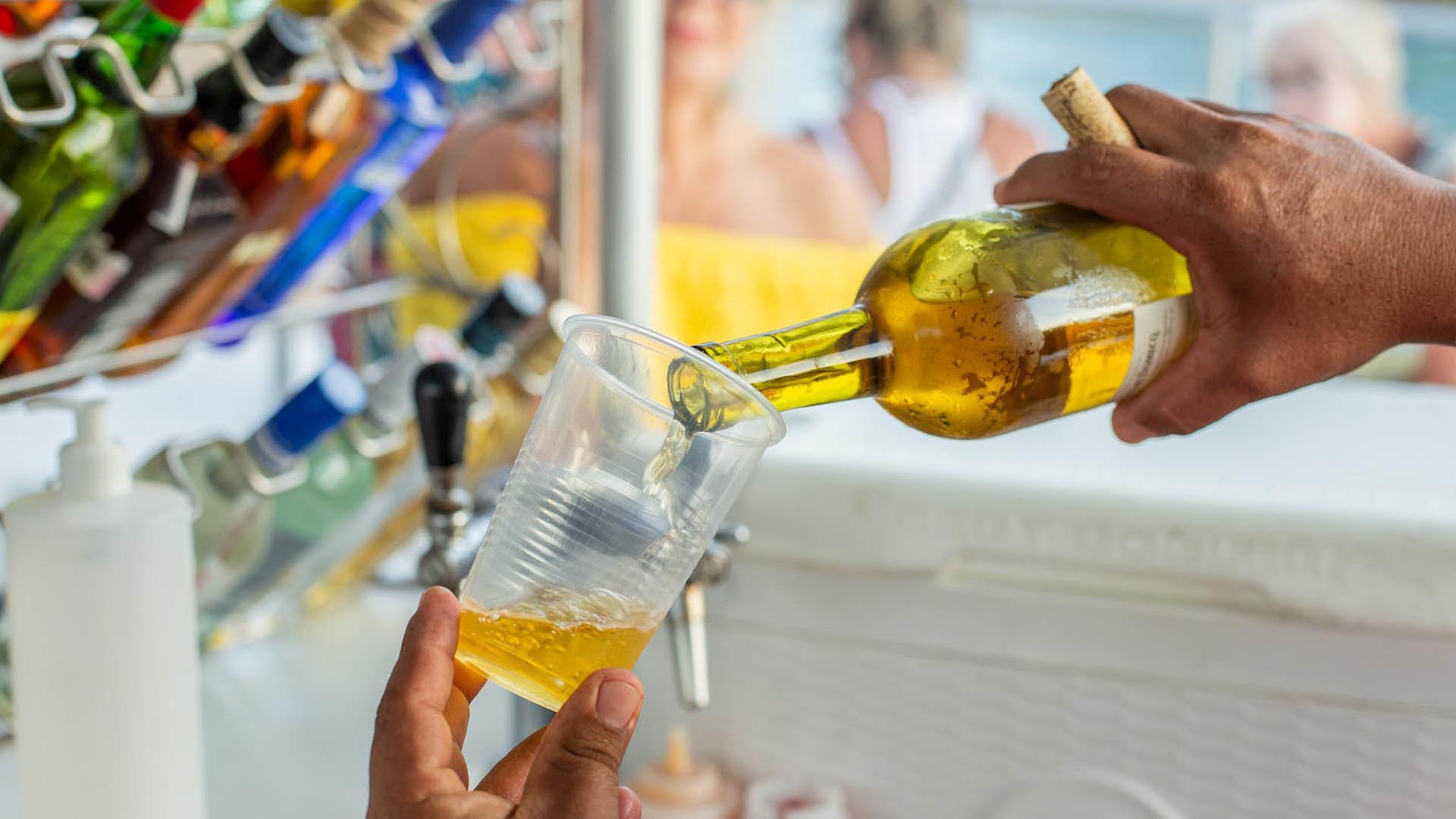 Cabo San Lucas Sunset Catamaran Cruise with Open Bar & Appetizers