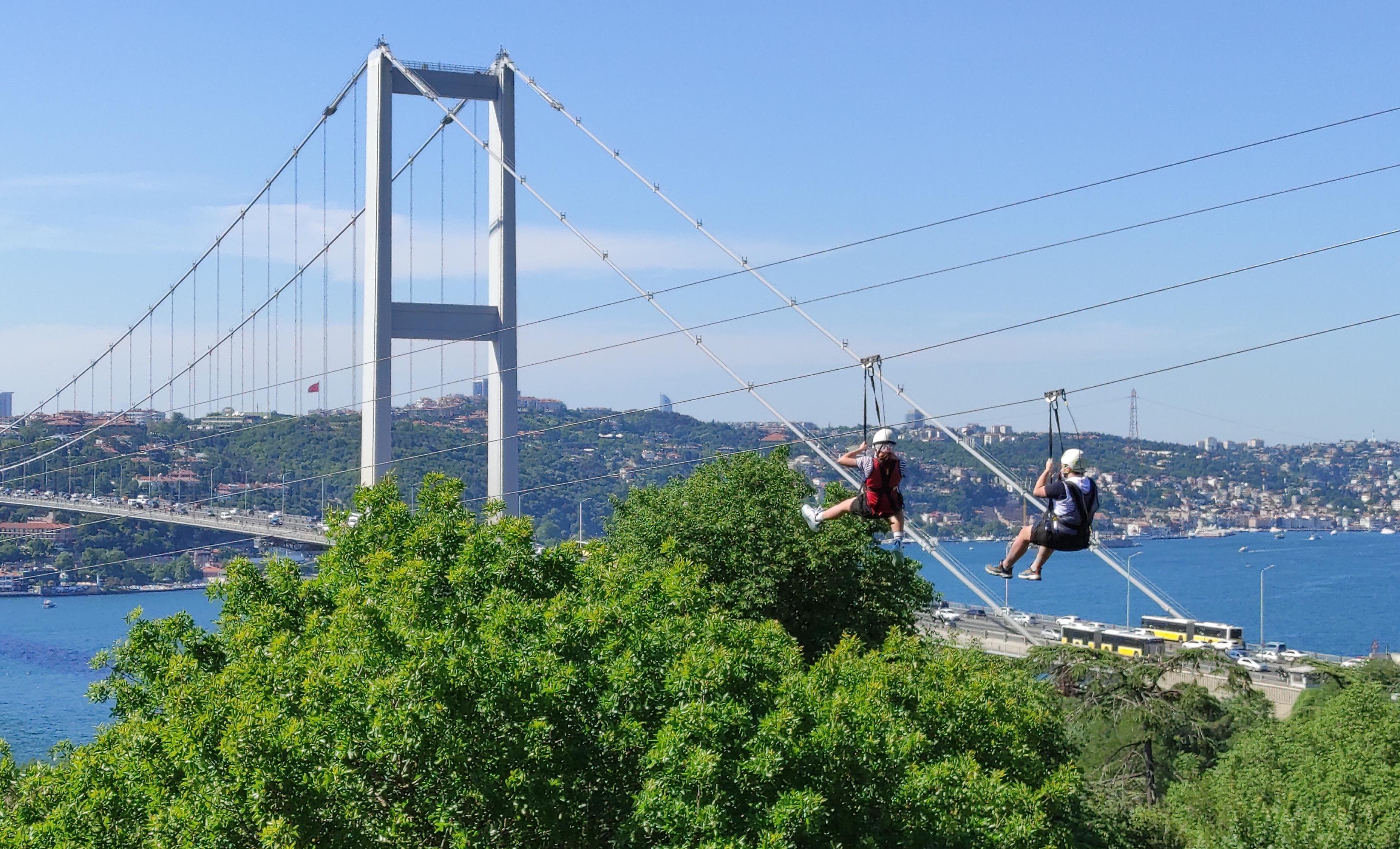 Bosphorus Zipline Adventure at Nakkaştepe Park